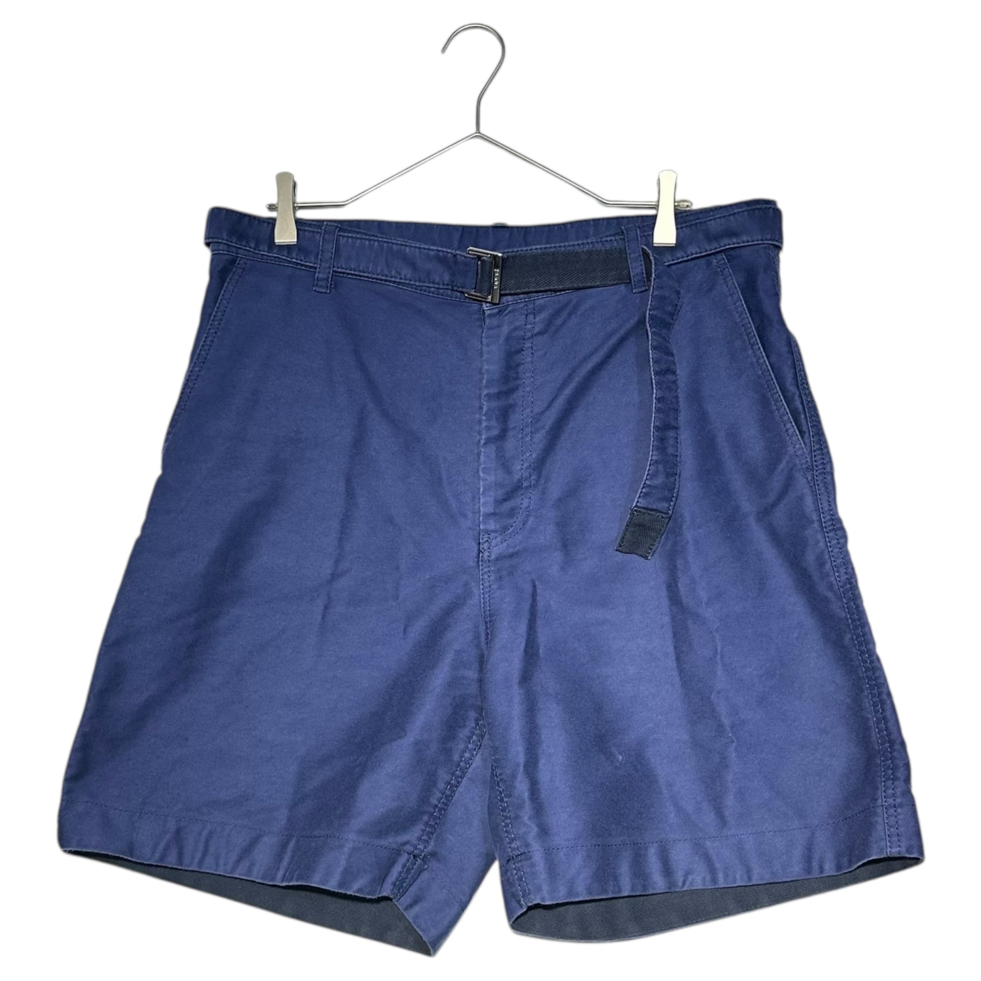 sacai(サカイ) 24SS Moleskin Shorts モールスキン ショーツ 24-03313M 4(XL程度) ネイビー ハーフ ショート パンツ