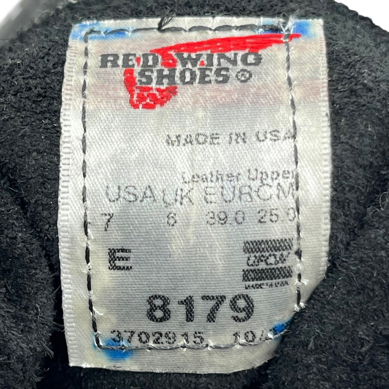 RED WING(レッドウイング) 6INCH CLASSIC MOC/クラッシックモックトゥブーツ 08179-1 SIZE 25.0cm ブラック