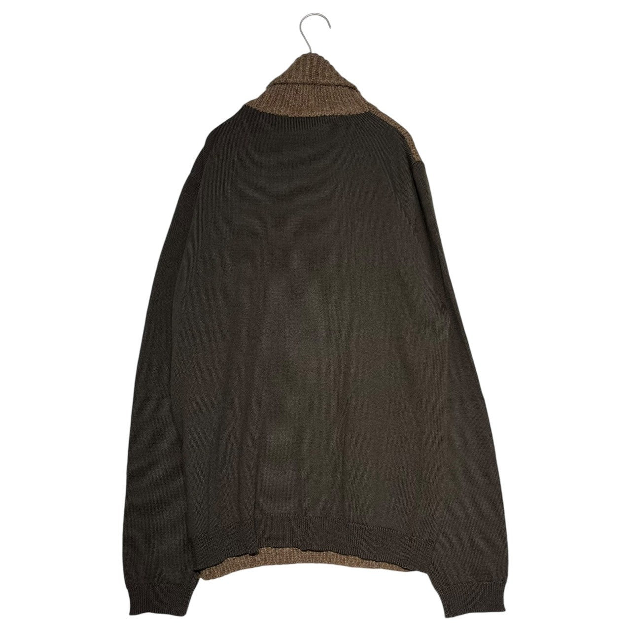 Neil Barrett(ニールバレット) 00's Turtleneck wool switching knit L ブラウン