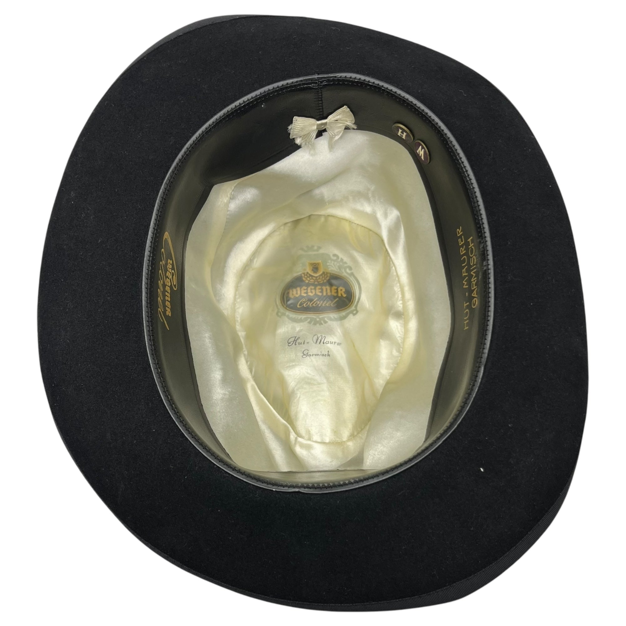 WEGENER(ウェゲナー) vintage federated felt hat ヴィンテージ 中折れ フェルト ハット ブラック