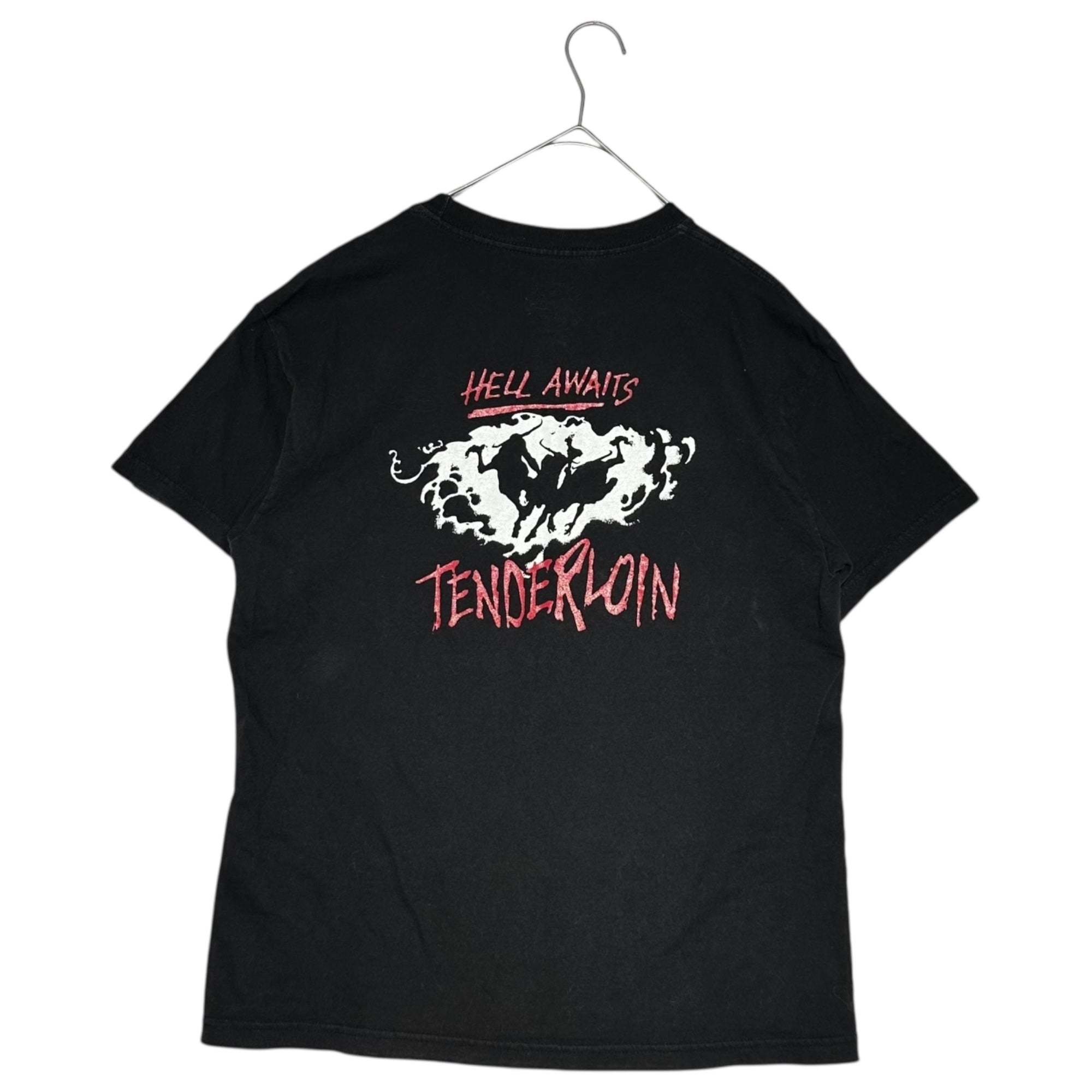 TENDERLOIN(テンダーロイン) T-TEE HELL AWAITS グラフィック プリント Tシャツ M ブラック