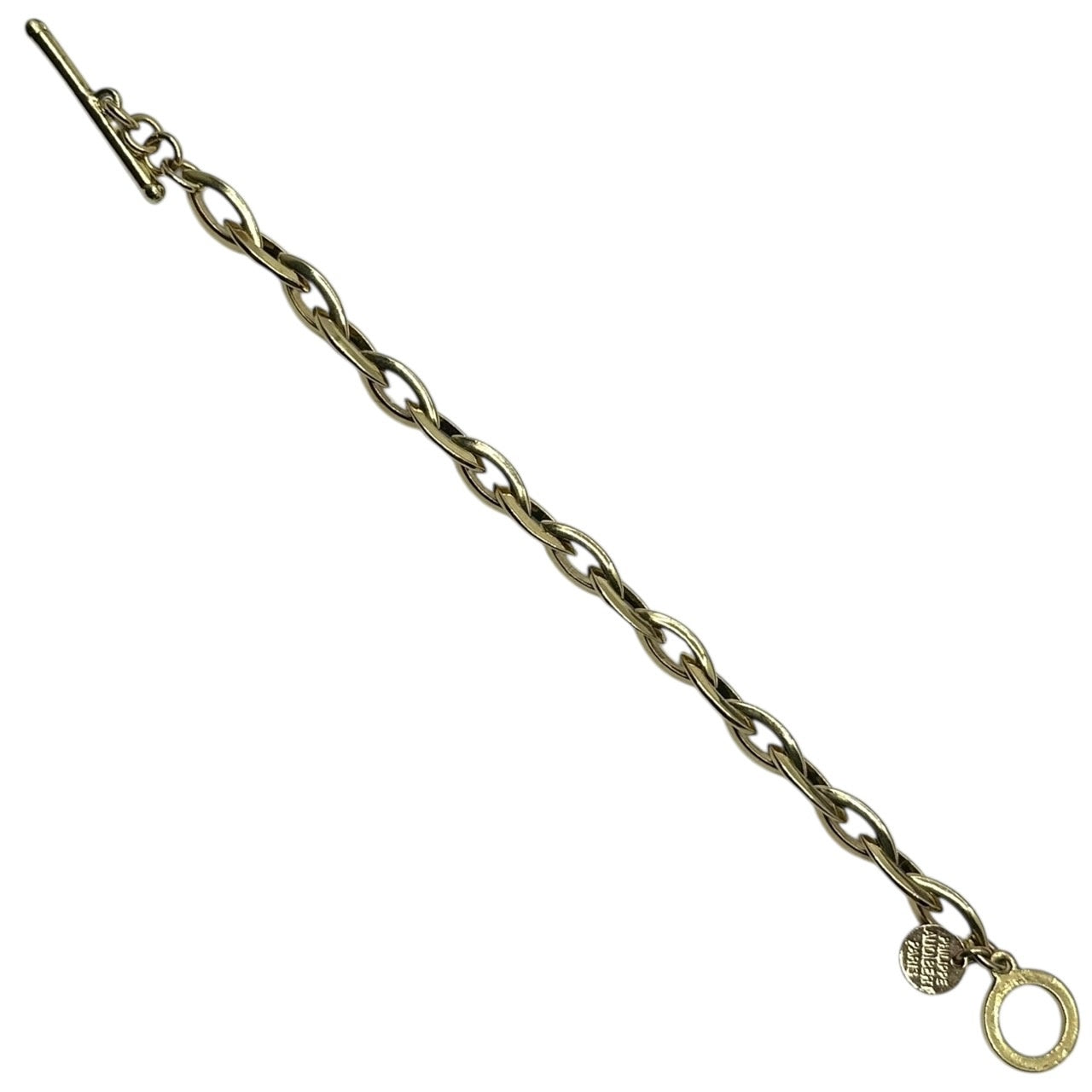 PHILIPPE AUDIBERT(フィリップオーディベール) Gold-colored design chain bracelet ゴールドカラー デザイン チェーン ブレスレット ゴールド