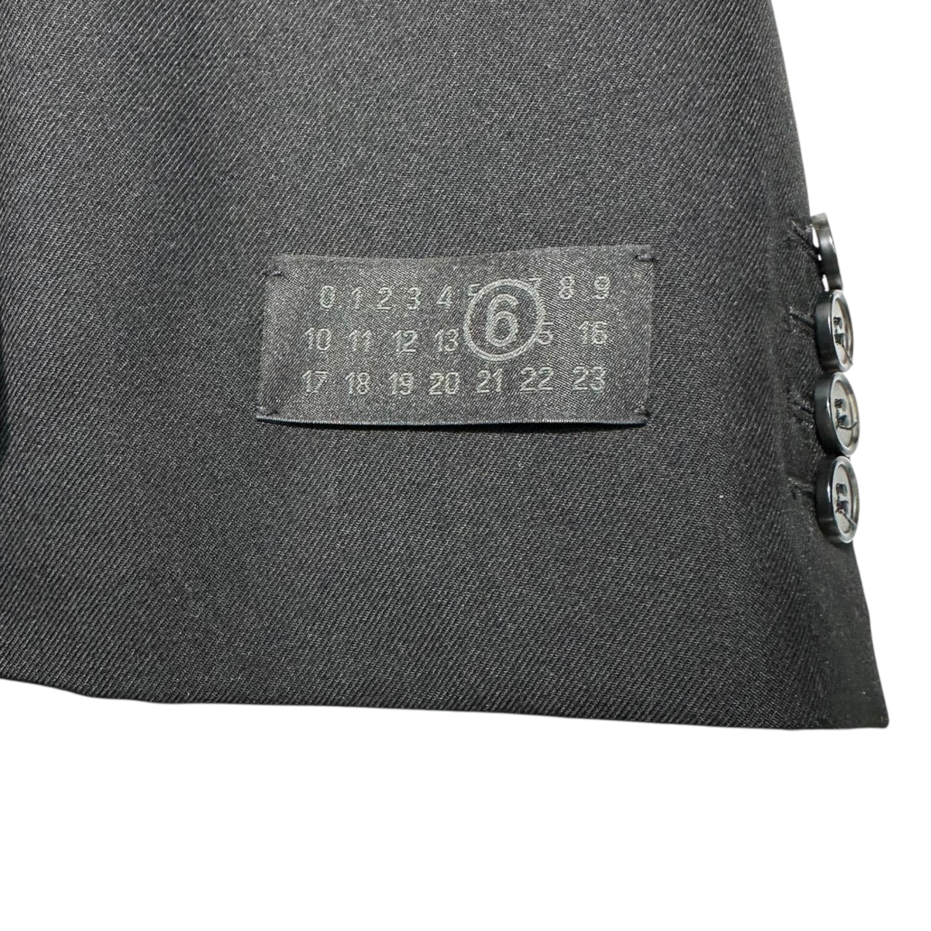 MM6 Maison Margiela(エムエムシックス) 23AW switching sleeves big hood pullover hoodie テーラード 袖切替 ビッグフード プルオーバー パーカー S62GU0115 S ブラック