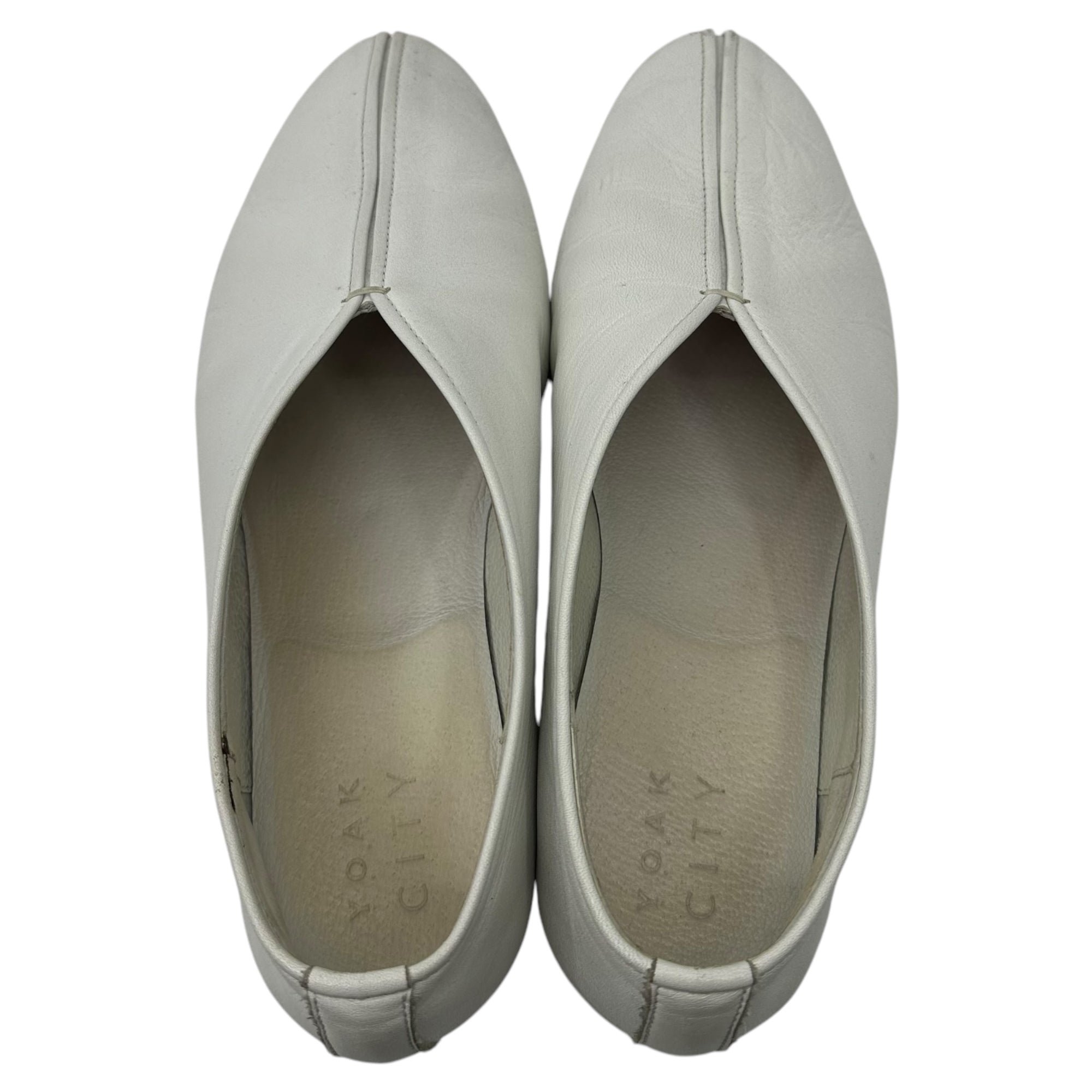 YOAK × CITY(ヨーク × シティー) EX KUNG FU SHOES 別注 カンフー シューズ 2(26~26.5㎝程度) ホワイト レザー 革靴