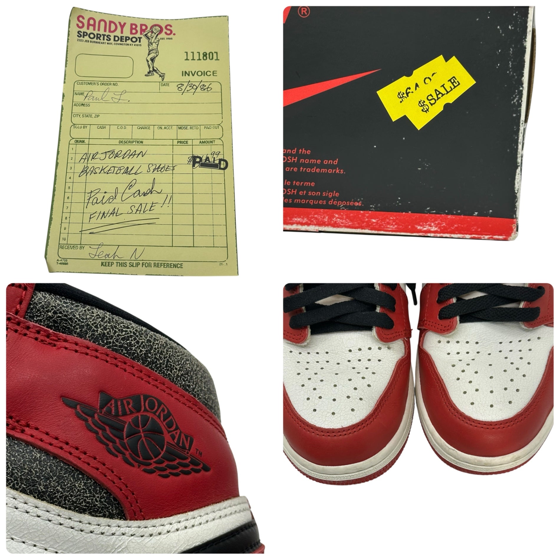 NIKE(ナイキ) AIR JORDAN 1 RETRO HIGH OG エアジョーダン1 レトロ DZ5485-612 27.0cm ホワイト×レッド