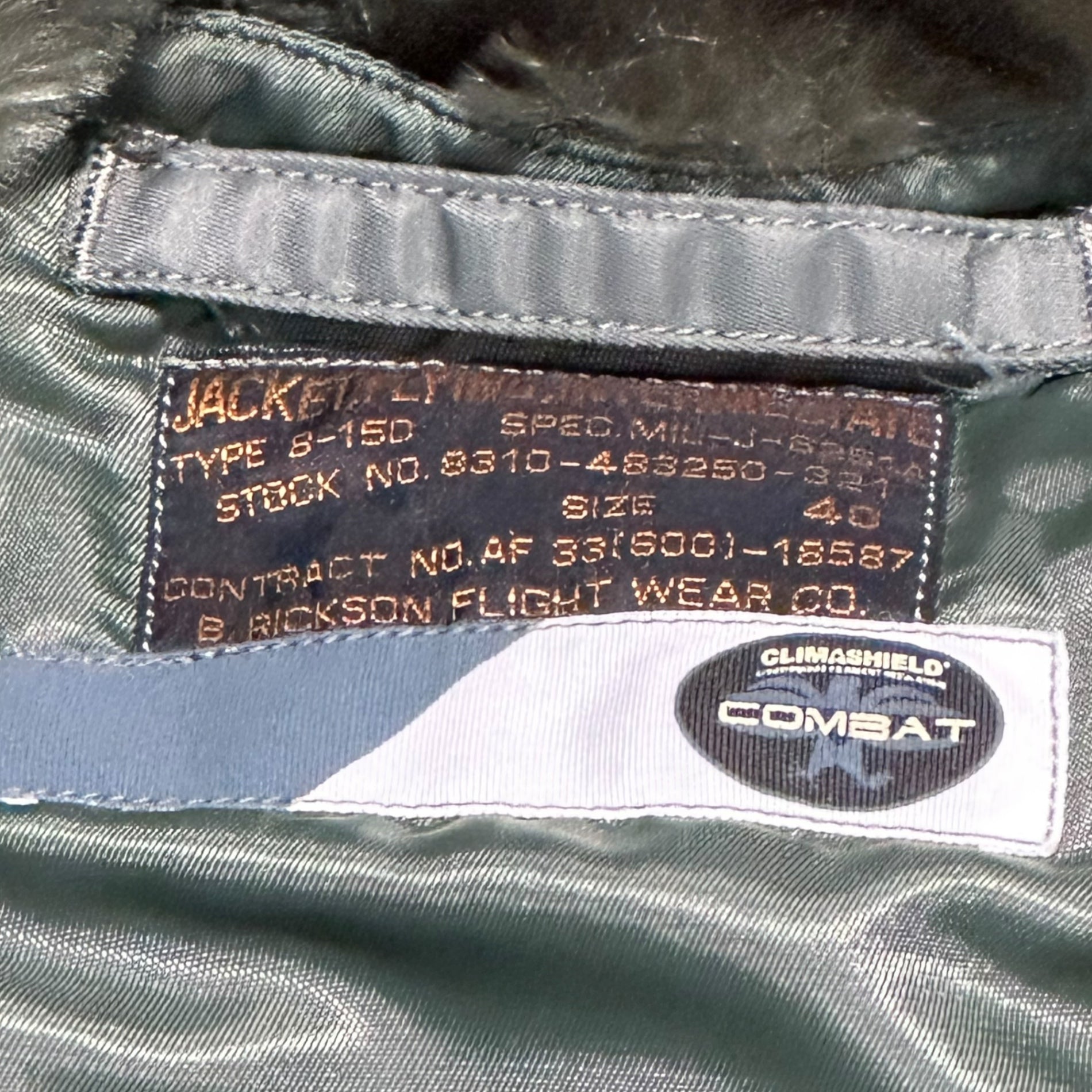 BUZZ RICKSON’S×BEAMS BOY(バズリクソンズ×ビームスボーイ) B-15D FLIGHT JACKET ミリタリー フライト ジャケット BR15097BB 13-18-0070-086 40(L程度) カーキ ファー 別注 コラボ