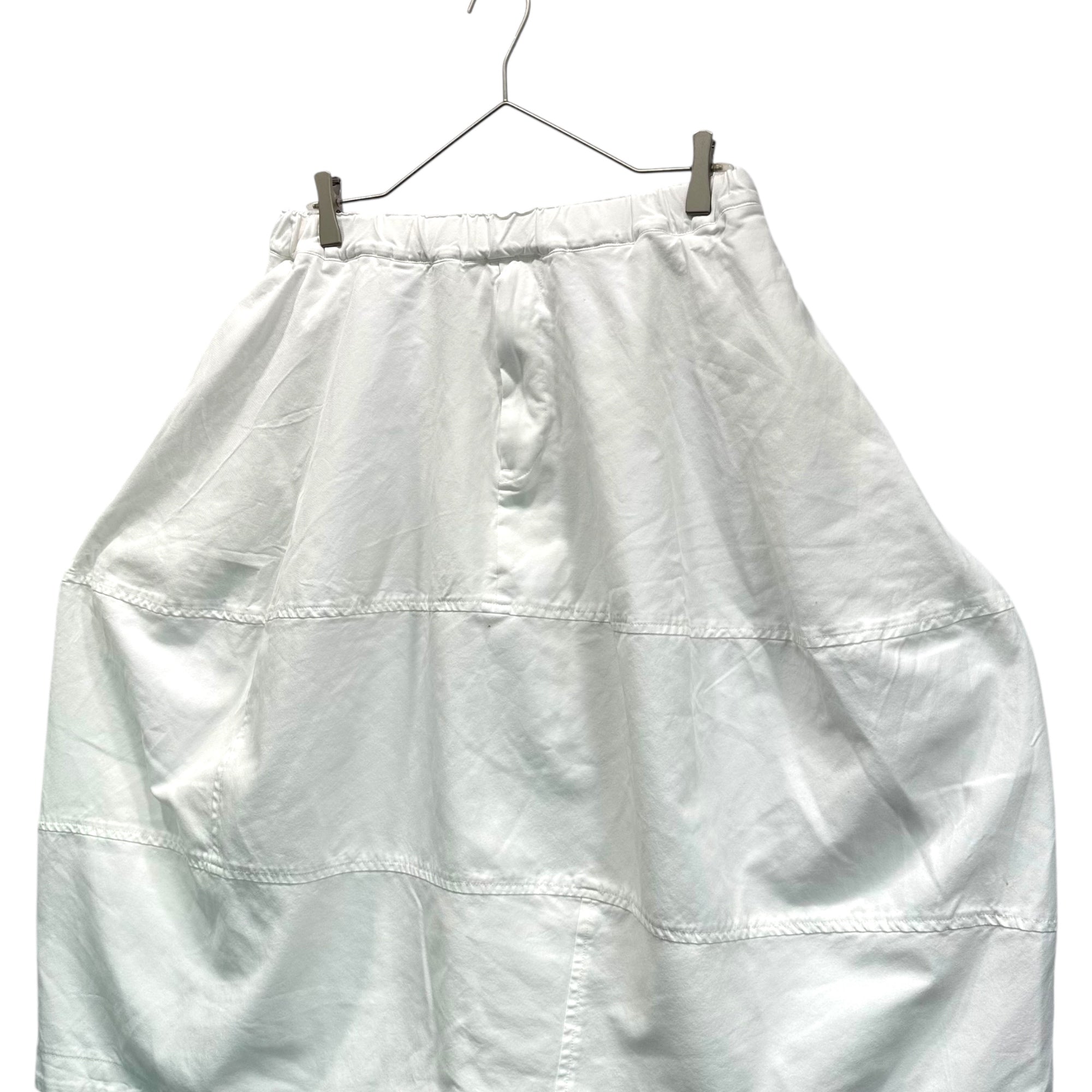 BLACK COMME des GARCONS(ブラックコムデギャルソン) 17SS Polyester Panel Sarouel Balloon Pants ポリエステル パネル サルエル バルーン パンツ 1S-P037 M ホワイト AD2016 男女着用可能