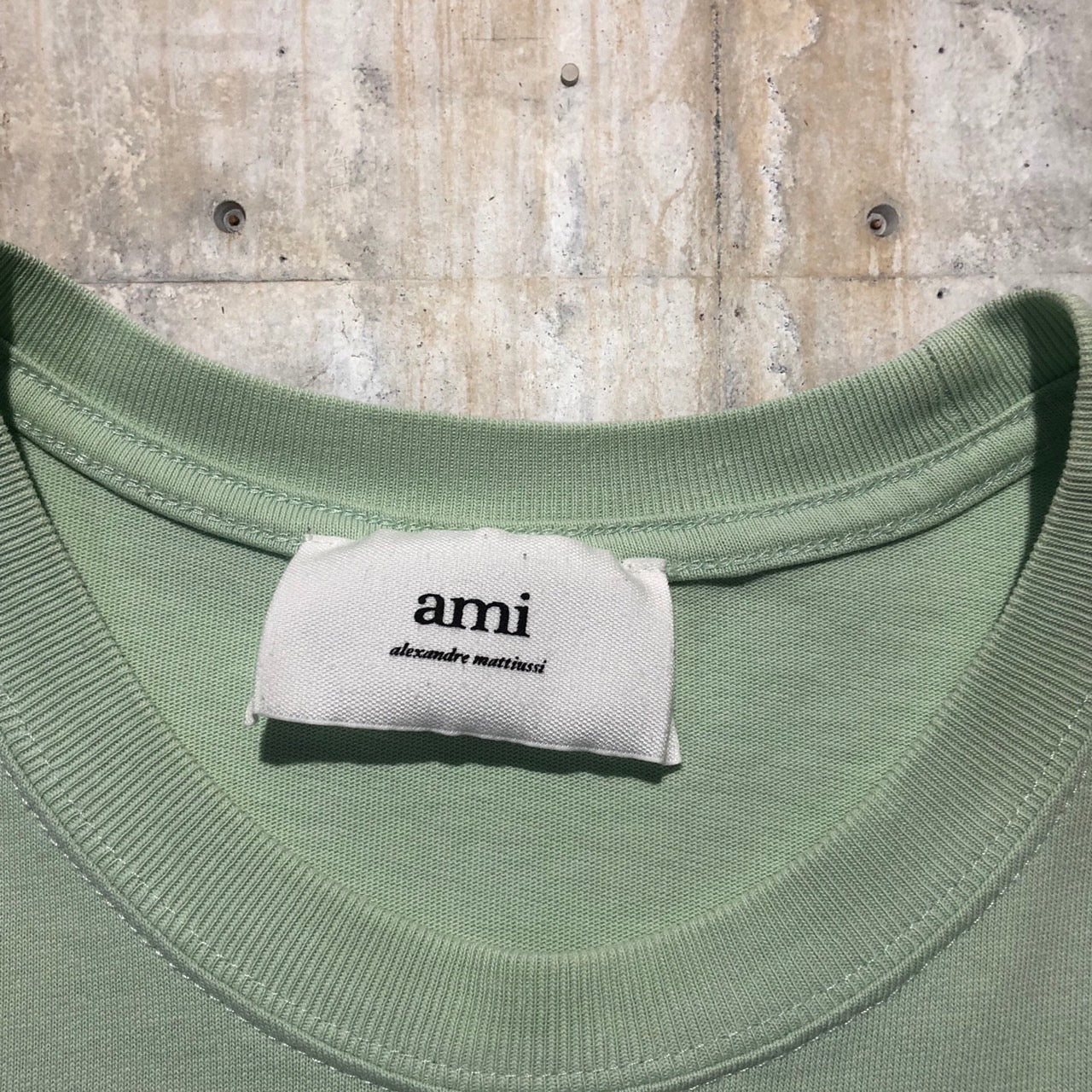 ami alexandre mattiussi(アミアレクサンドルマテュッシ) ハートロゴTシャツ S グリーン
