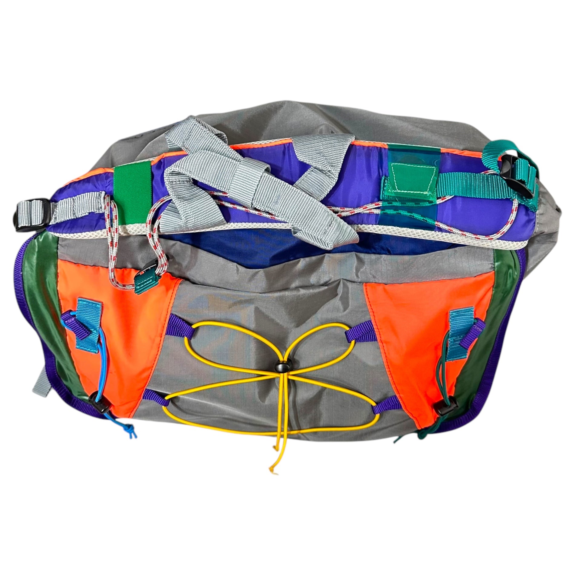 kolor(カラー) 20SS Different fabric docking drawcord messenger bag 異素材 ドッキング ドローコード メッセンジャー バッグ 20SCM-A17516S グレー ショルダー