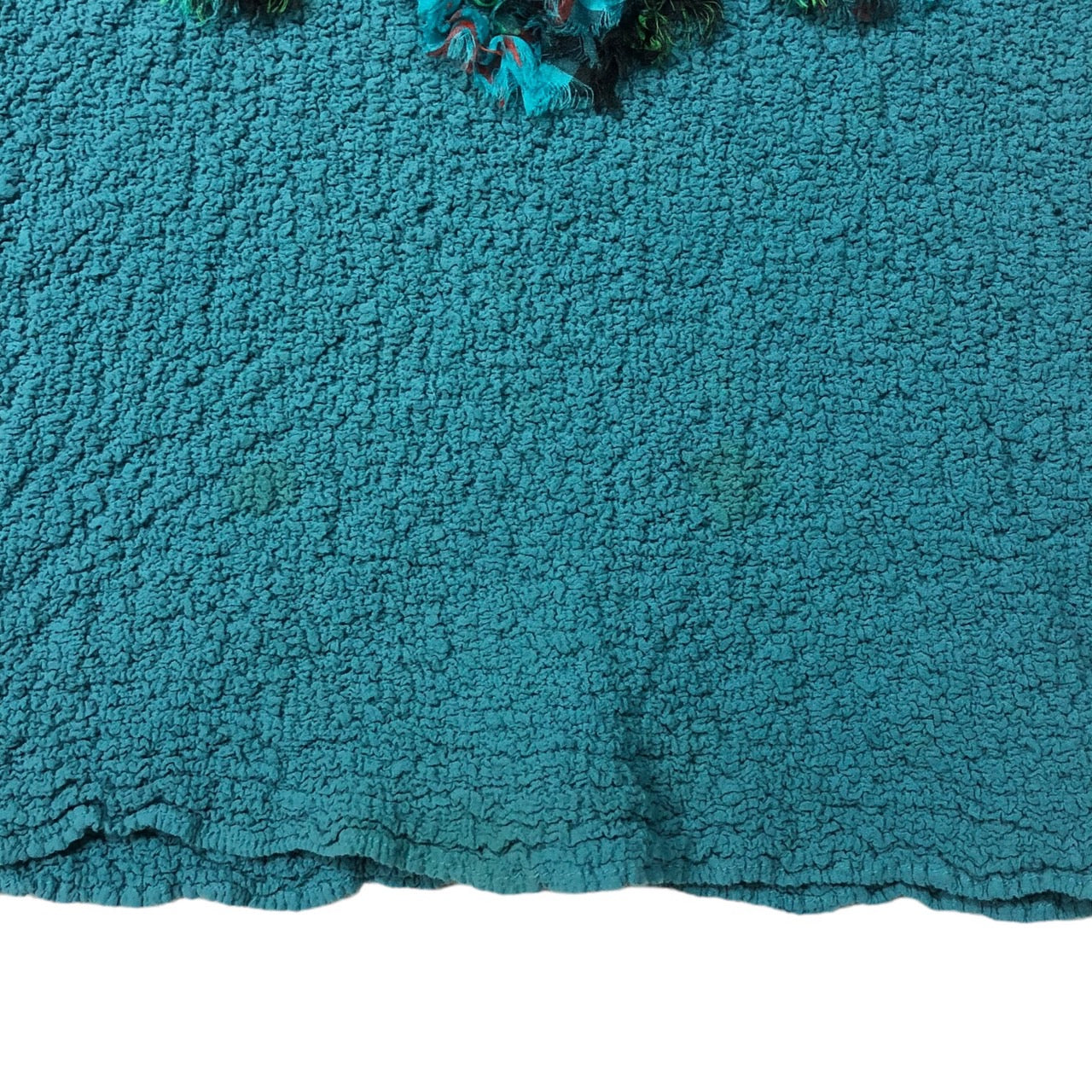 me ISSEY MIYAKE(ミーイッセイミヤケ) センターフリルノースリーブブラウス MI64FR515 -(FREE) ターコイズブルー