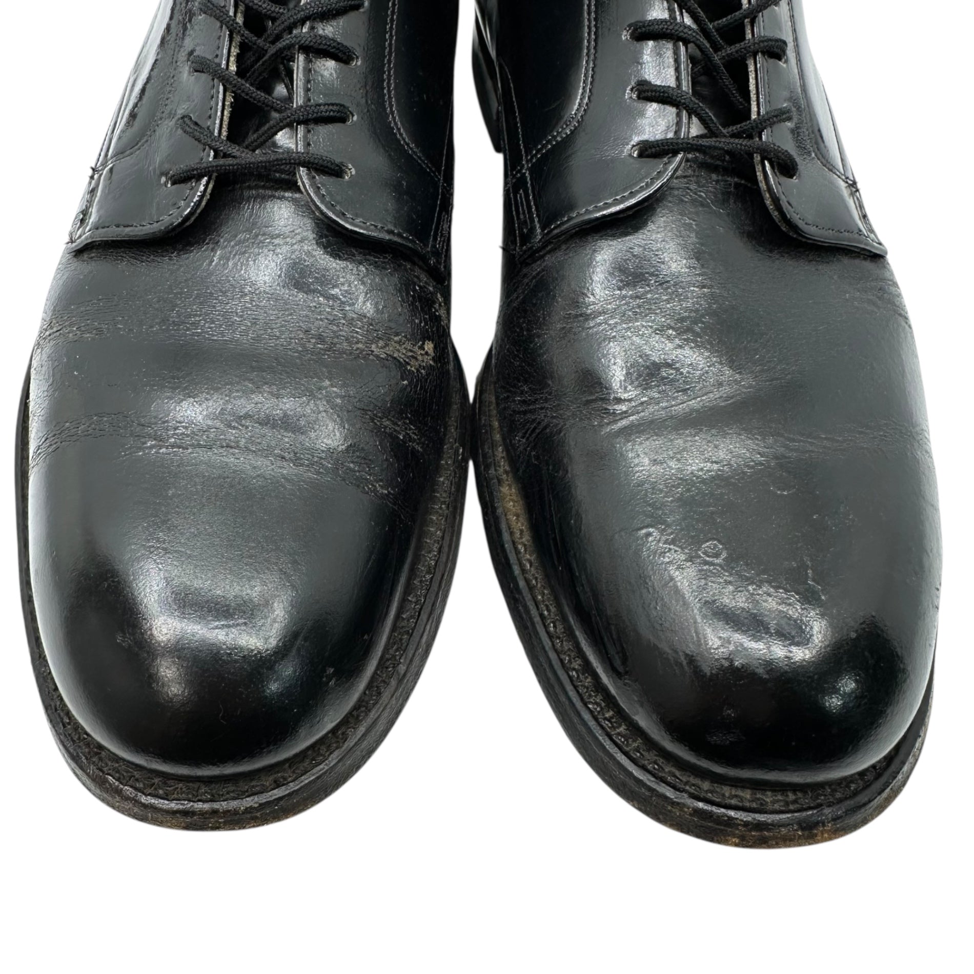 US NAVY(アメリカ海軍) 70's Service Shoes 70年代 サービス シューズ 革靴 27.5cm ブラック レザーソール