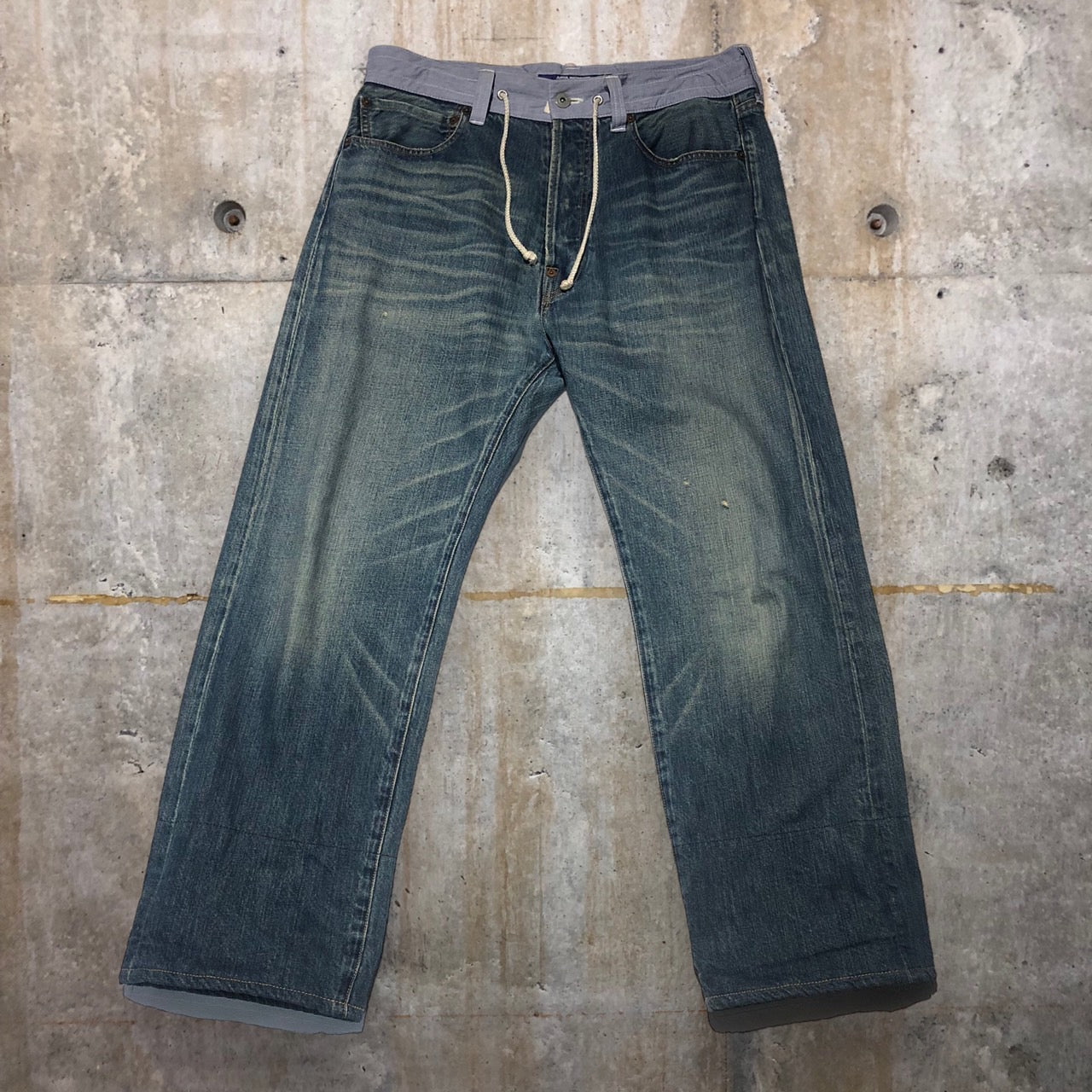 COMME des GARCONS JUNYA WATANABE MAN(コムデギャルソンジュンヤワタナベマン) 16SS裏ペイズリーデニムパンツ WQ-P036 XS ブルー AD2015