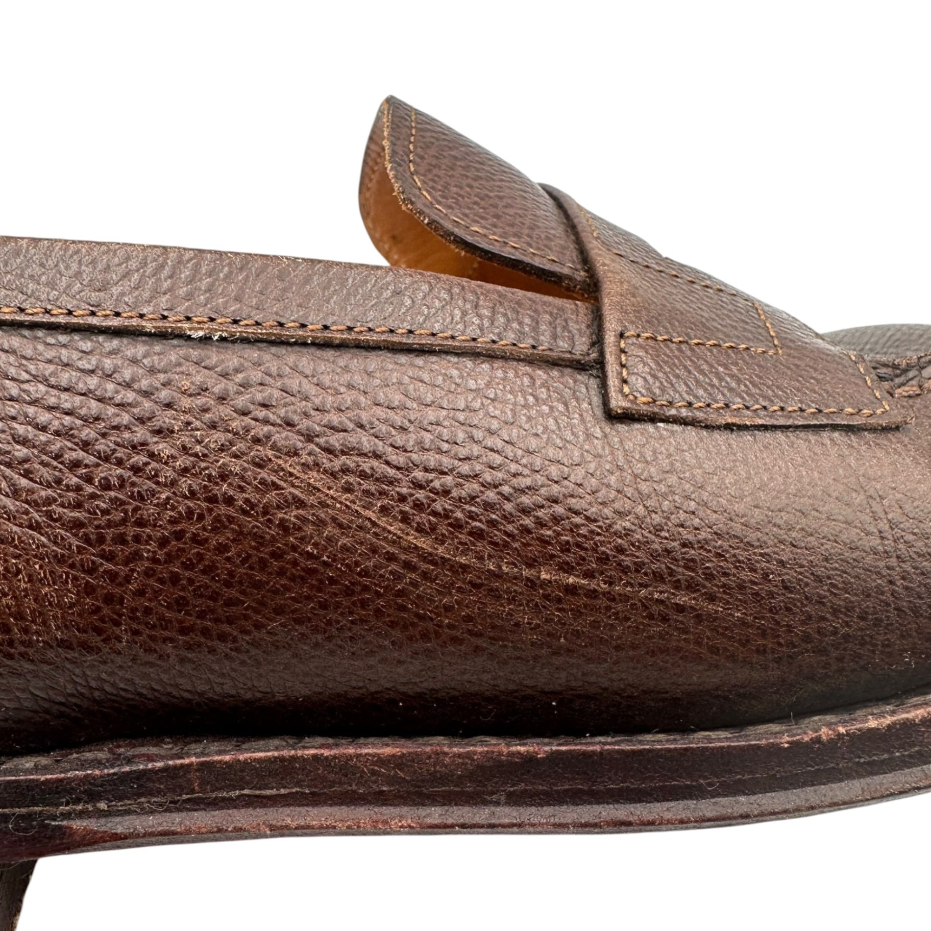 Jalan Sriwijaya(ジャランスリワヤ) Coin loafer - Grain Leatherコインローファー グレイン レザー 98589 41(26.5cm) ブラウン 革靴