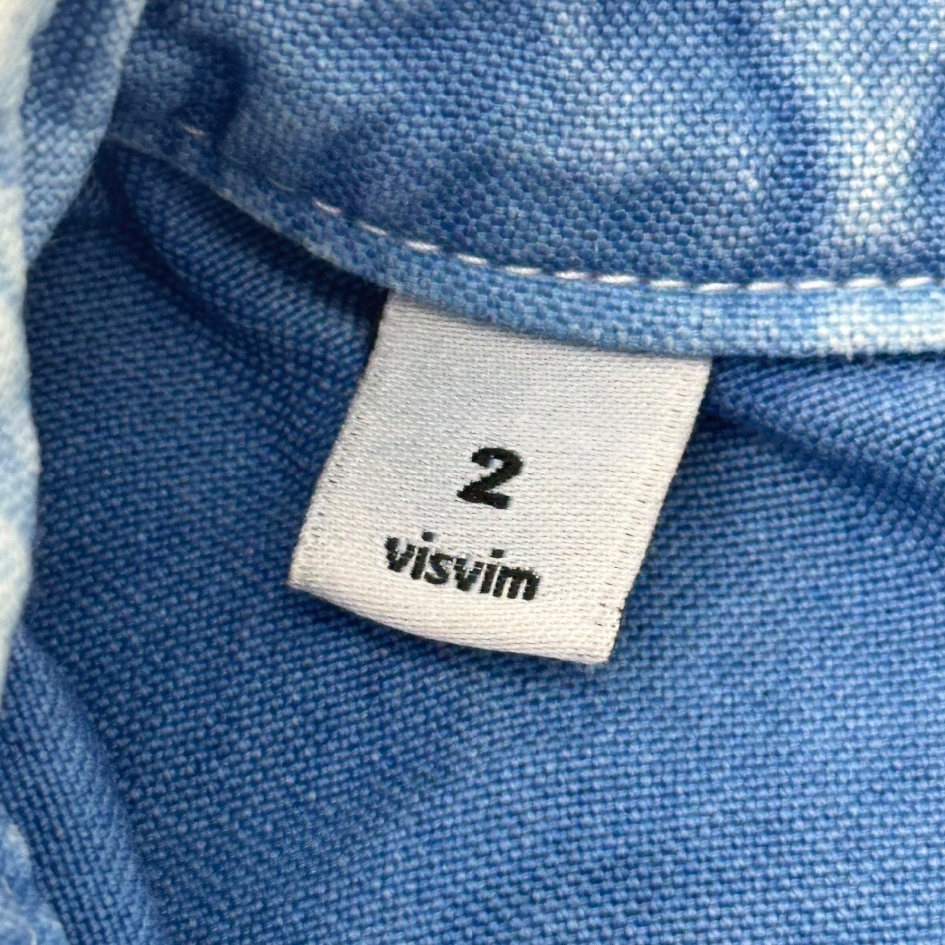 VISVIM(ビズビム/ヴィズヴィム) Sashiko Western Cotton L/S Shirt 刺し子 ウエスタン コットン 長袖 シャツ VS000 919 2 スカイブルー サシコ