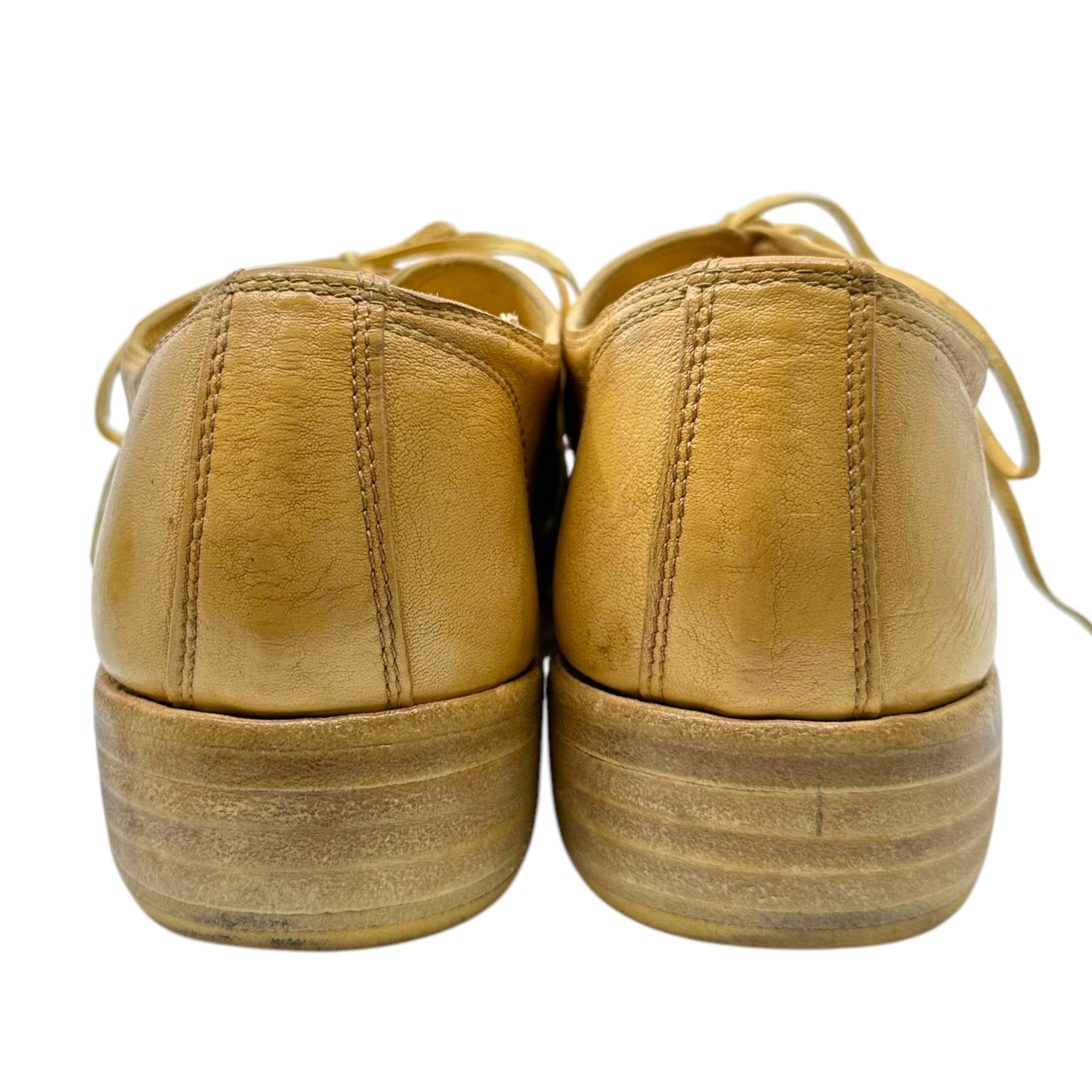 GUIDI(グイディ) DONKEY FULL GRAIN ダービー シューズ 992 41(26.5cm程度) ベージュ レザー シューズ 革靴 箱付