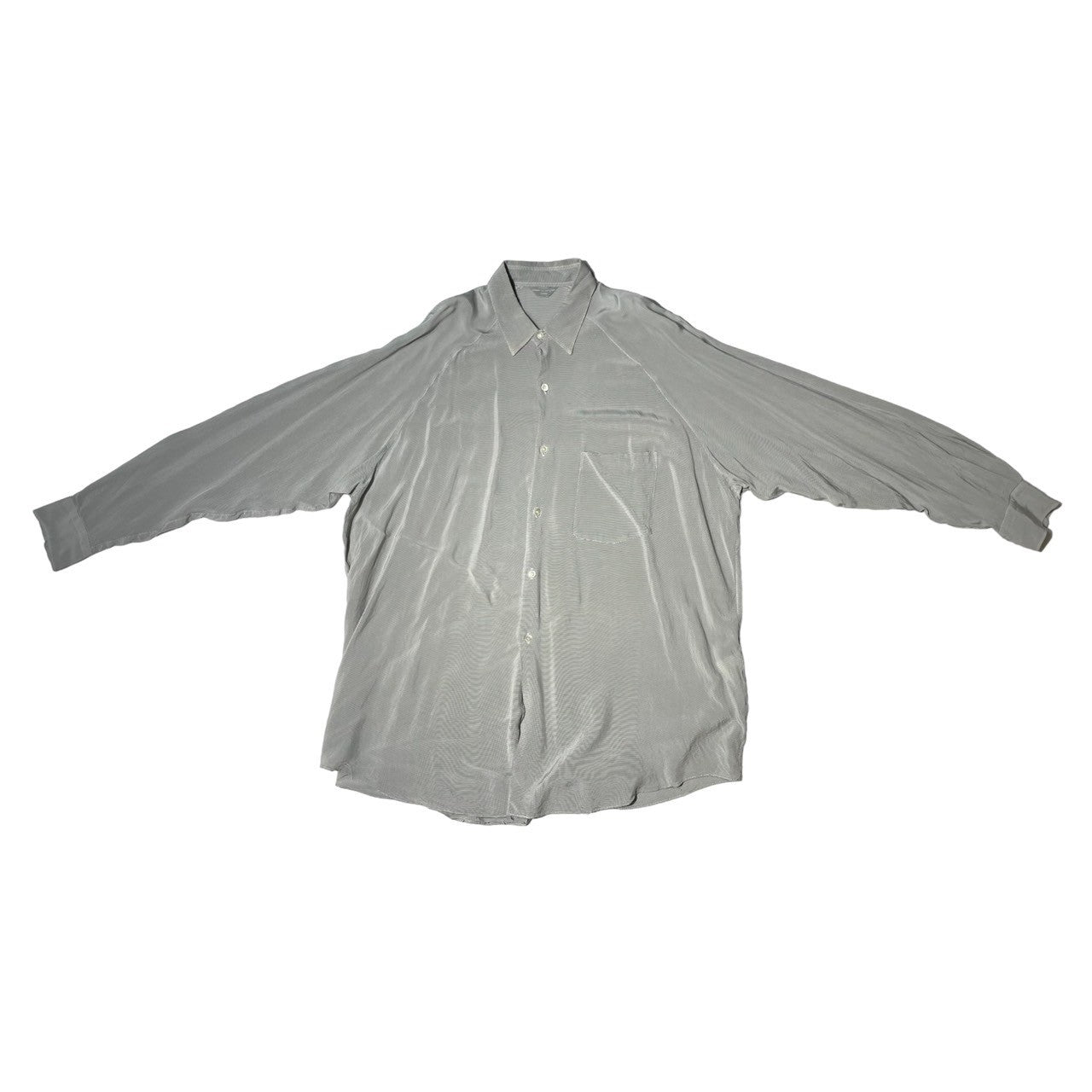 COMME des GARCONS HOMME(コムデギャルソンオム) 80's raglan sleeve rayon shirt ラグランスリーブレーヨンシャツ HB-050180 XL程度 グレー 本人期