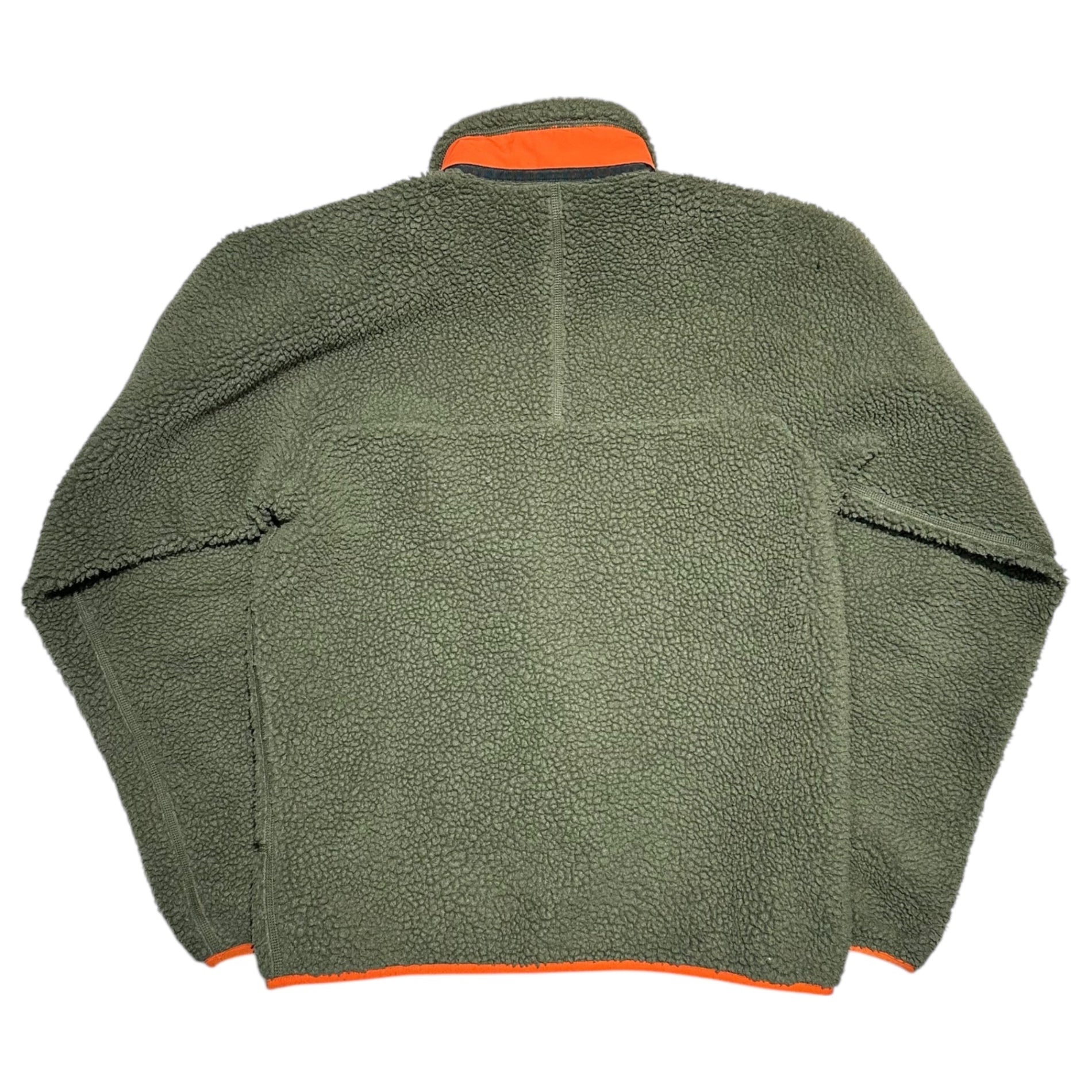 Patagonia(パタゴニア) 2016's Classic Retro X Cardigan クラシック レトロ エックス カーディガン ボア フリース 23056 S カーキ×オレンジ