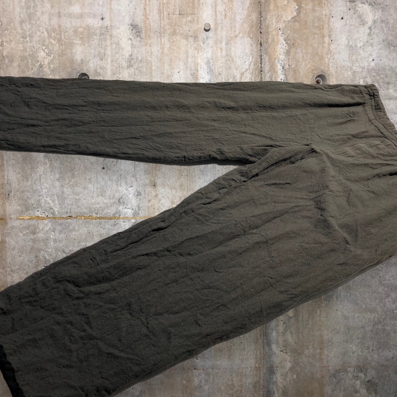 COMME des GARCONS HOMME(コムデギャルソンオム) 90'sロールアップワイドスラックス S(実寸メンズL程度) ブラウン AD1993 田中オム