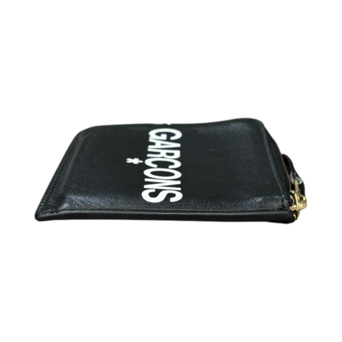 Wallet COMME des GARCONS(ウォレットコムデギャルソン) HUGE LOGO L ZIP WALLET ロゴ L字ファスナー ウォレット ブラック 財布