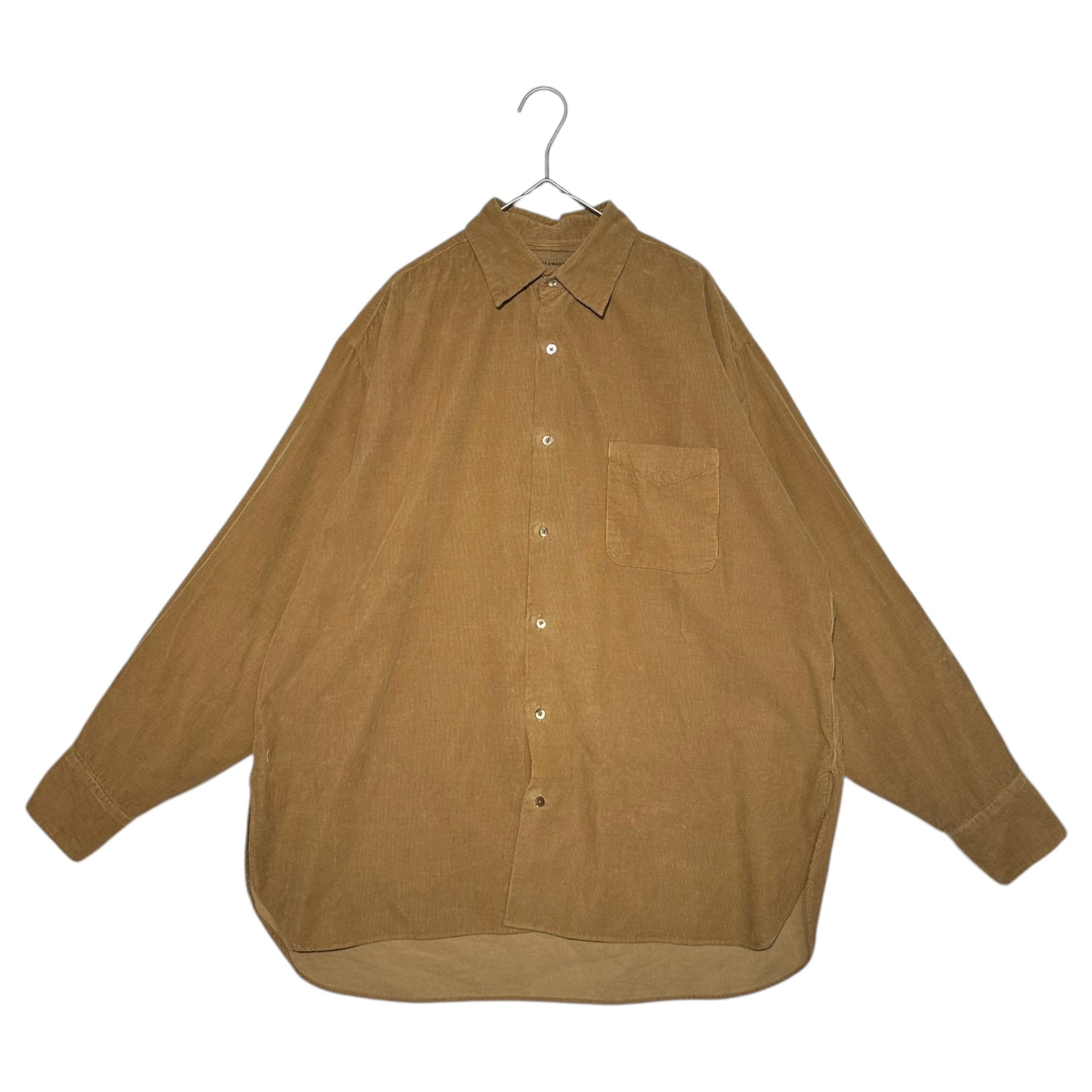 MARKAWARE(マーカウェア) 20AW Long sleeve corduroy basic shirt 長袖 コーデュロイ ベーシック シャツ A20C-10SH01C S ベージュ