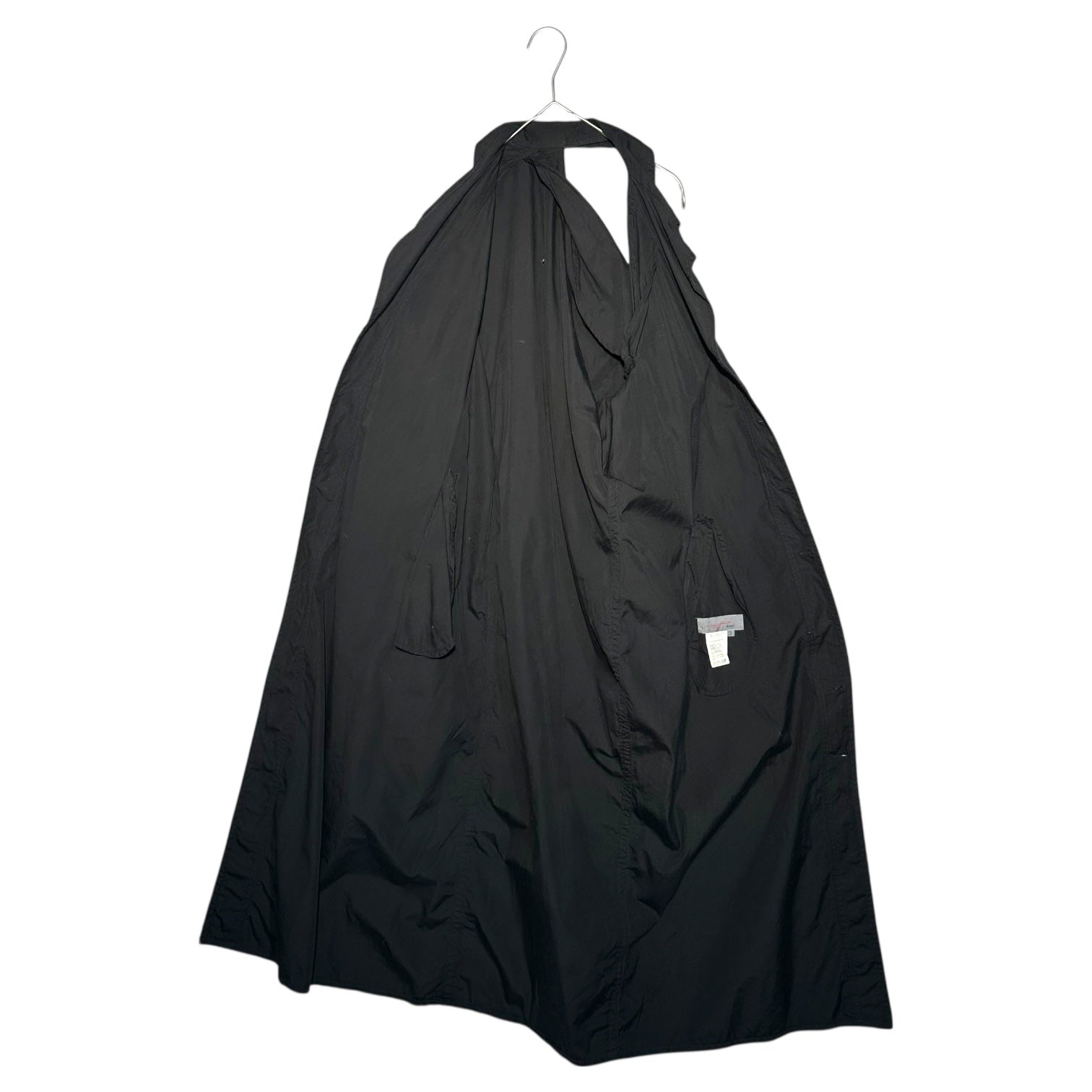 YOHJI YAMAMOTO NOIR(ヨウジヤマモトノアール) Asymmetrical Design One-Shoulder Shirt Long Dress アシンメトリー デザイン ワンショルダー シャツ ロング ワンピース NX-B15-001 1 ブラック