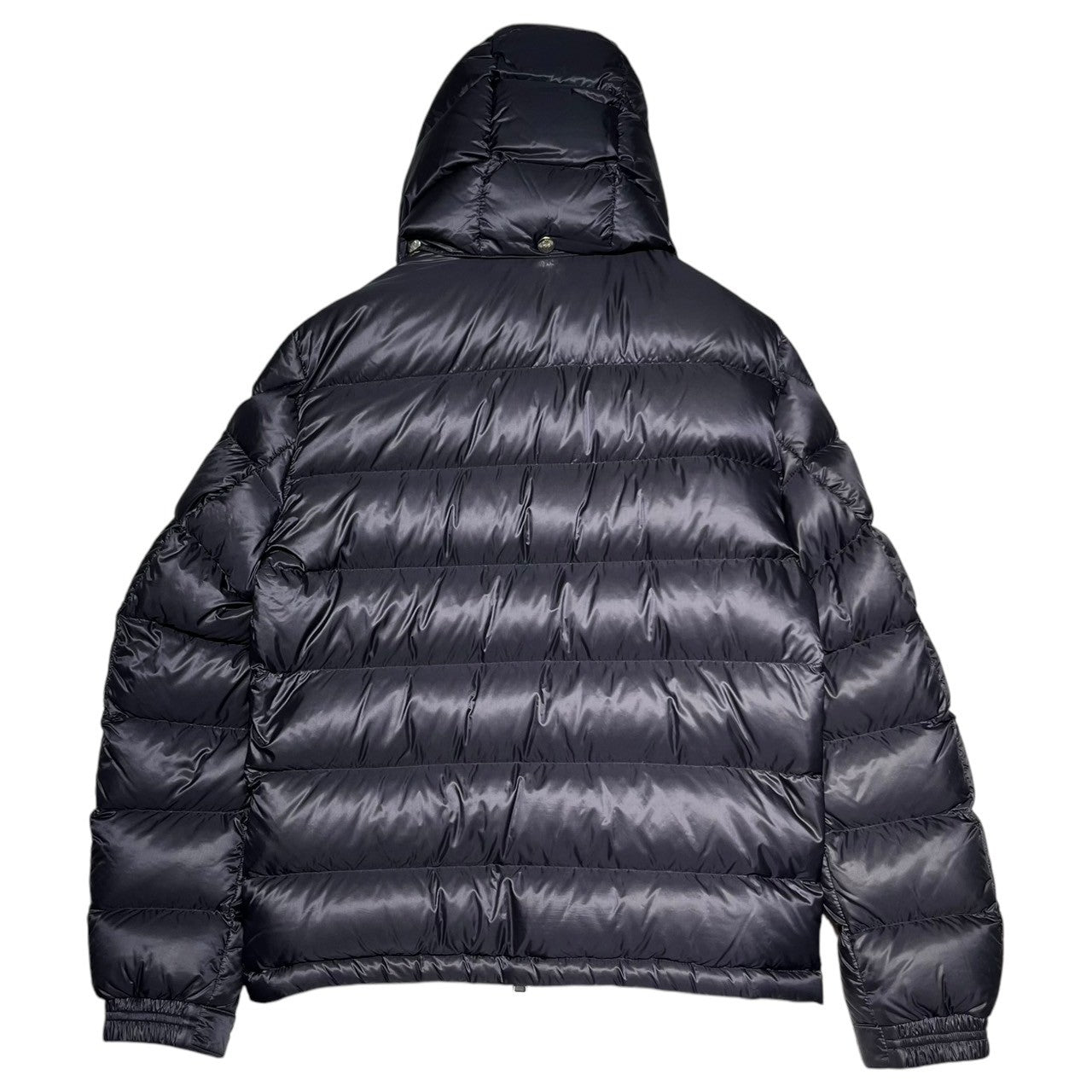 MONCLER(モンクレール) BRAMANT ダブル ロゴ ワッペン フーデット ダウン ジャケット E20914181149 1 ネイビー×オリーブ モンクレールジャパンタグ