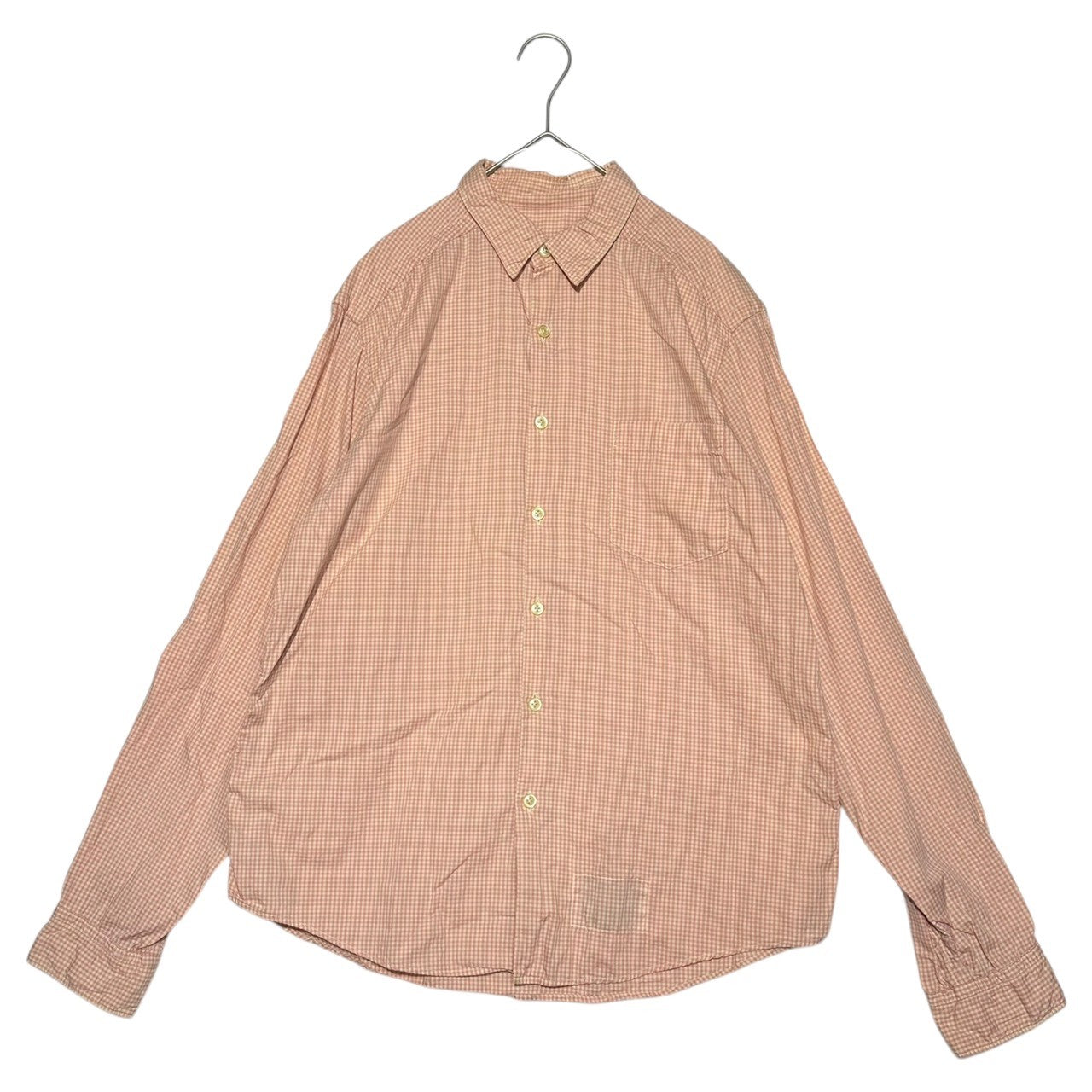 kolor(カラー) Cotton long sleeve gingham shirt コットン 長袖 ギンガムチェック シャツ 7WCM-B03111 1(S) ピンク