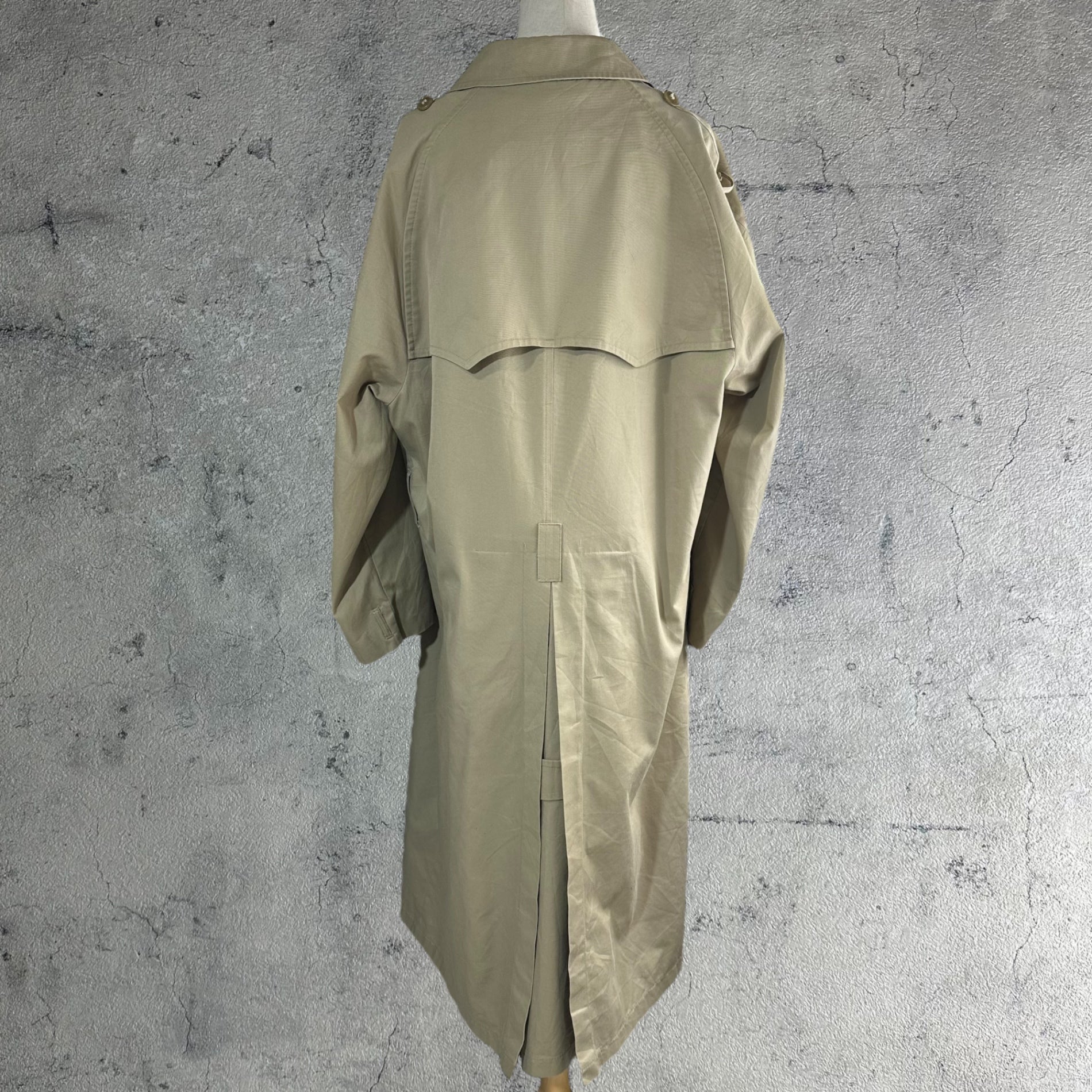 Misty Harbor(ミスティーハーバー) 70's USA made Vintage long trench coat USA製 ヴィンテージ ロング トレンチ コート 46 LONG(ML程度) ベージュ 推定70年代 古着