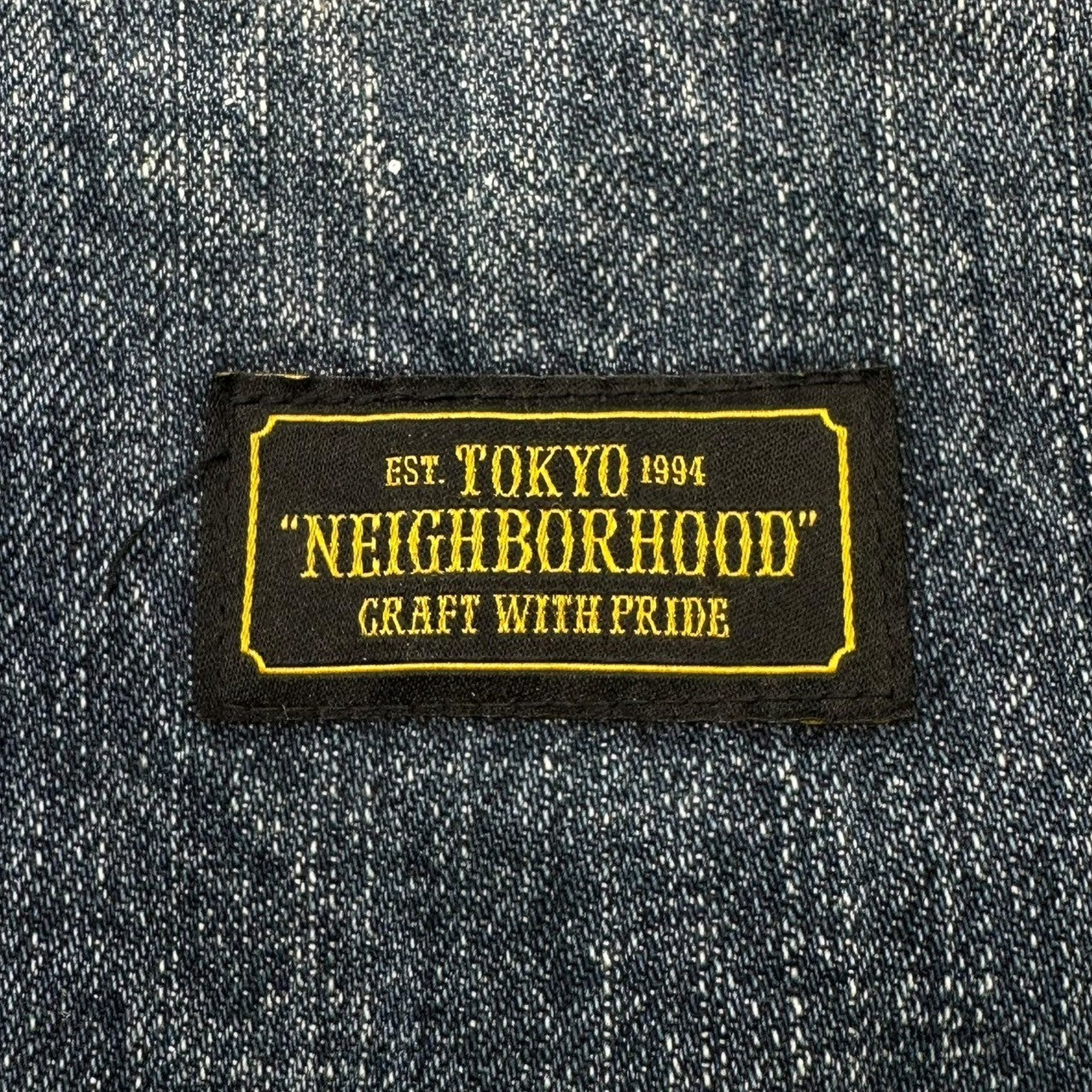 NEIGHBORHOOD(ネイバーフッド) 20SS Savage.S.C.C. Painted coverall サベージ. S.C.C. ペンキ加工 カバーオール デニム ジャケット 201XBNH-JKM04 L インディゴ 参考定価50,600円(税込)