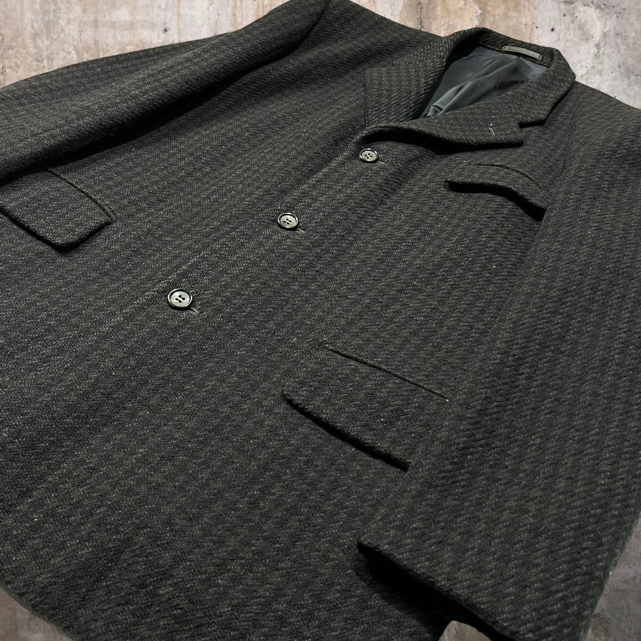 COMME des GARCONS HOMME(コムデギャルソンオム) 90's 3Bウールジャケット HJ-08021M M ブラウン×ブラック AD1992 田中オム