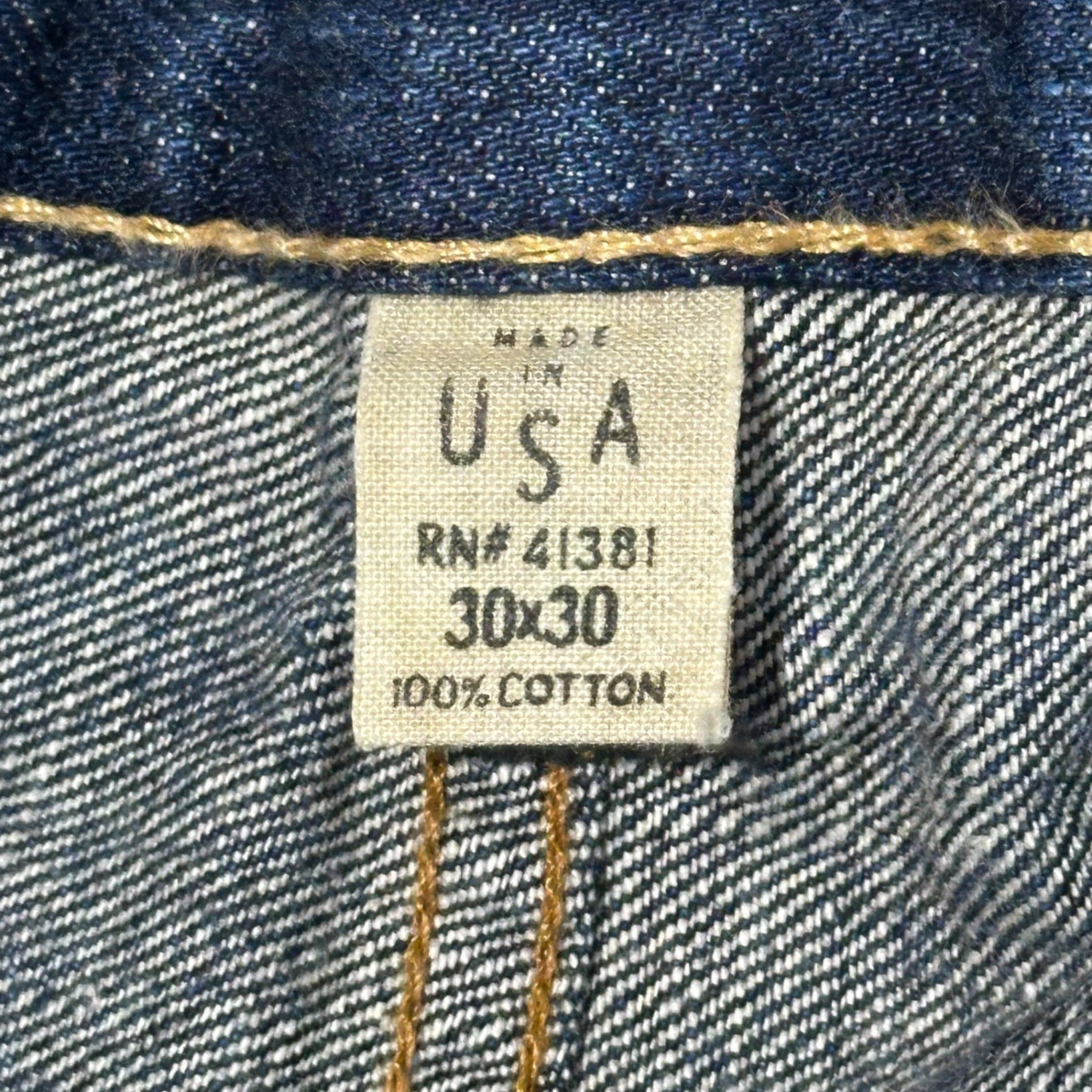 RRL(ダブルアールエル) 1938 Buckleback 081 Cinchback Denim Pants バックルバック 081 シンチバック デニム パンツ LOT:081 30 インディゴ PP-PM-YW-6002
