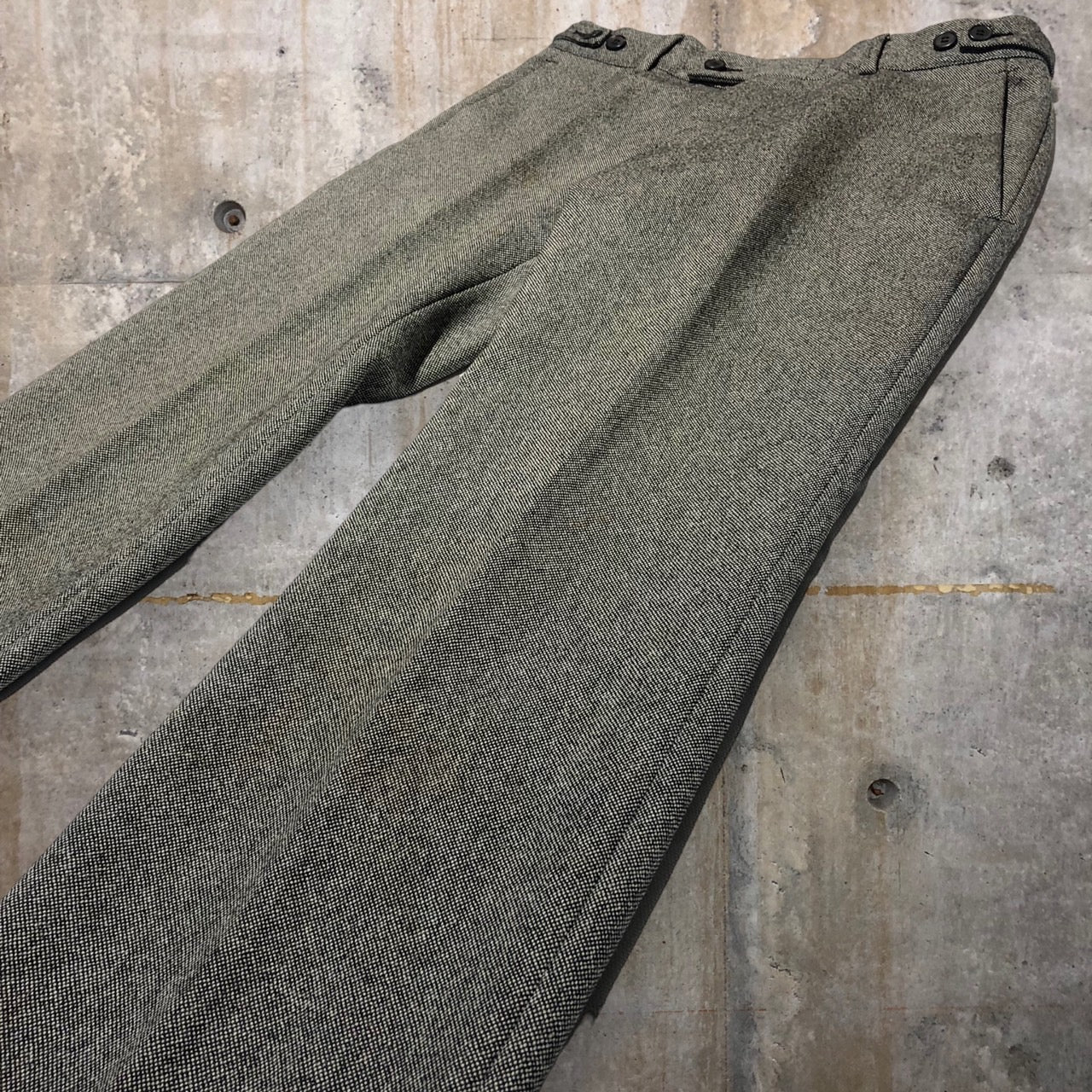 GUCCI(グッチ) 90'sウールトラウザーパンツ 46(Mサイズ程度) グレー