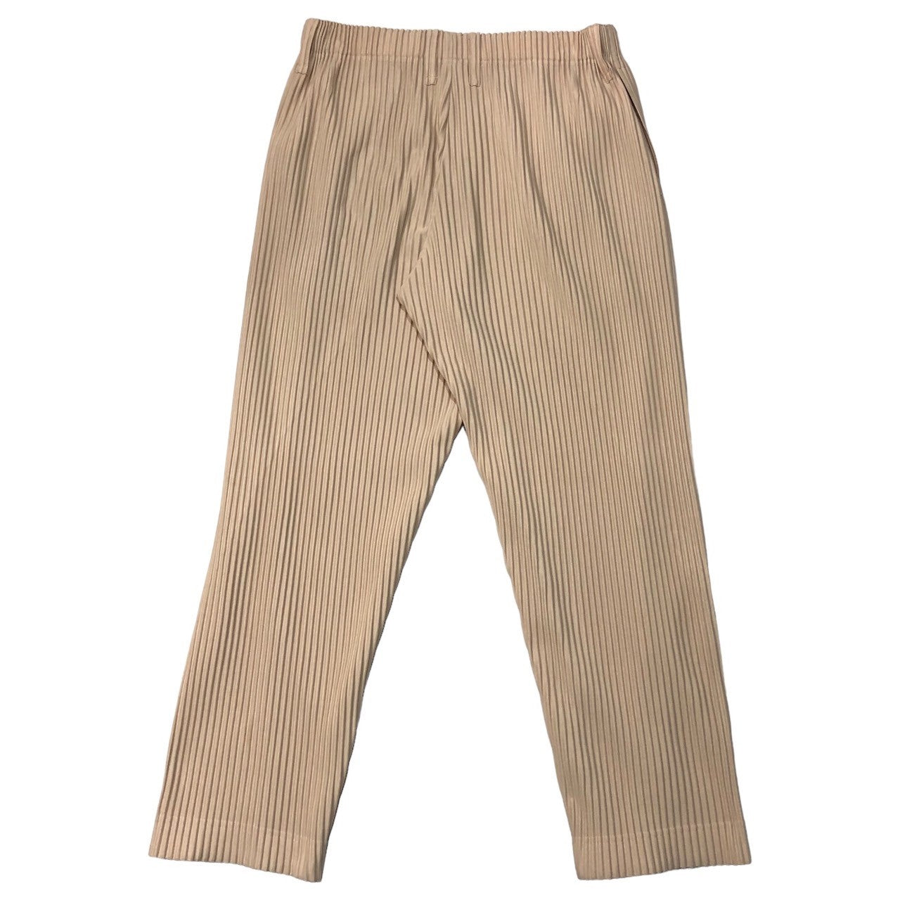 HOMME PLISSE ISSEY MIYAKE(オムプリッセイッセイミヤケ) center pleat slacks センタープリーツ 総プリーツスラックス HP21JF173 SIZE 3(L) ライトピンク