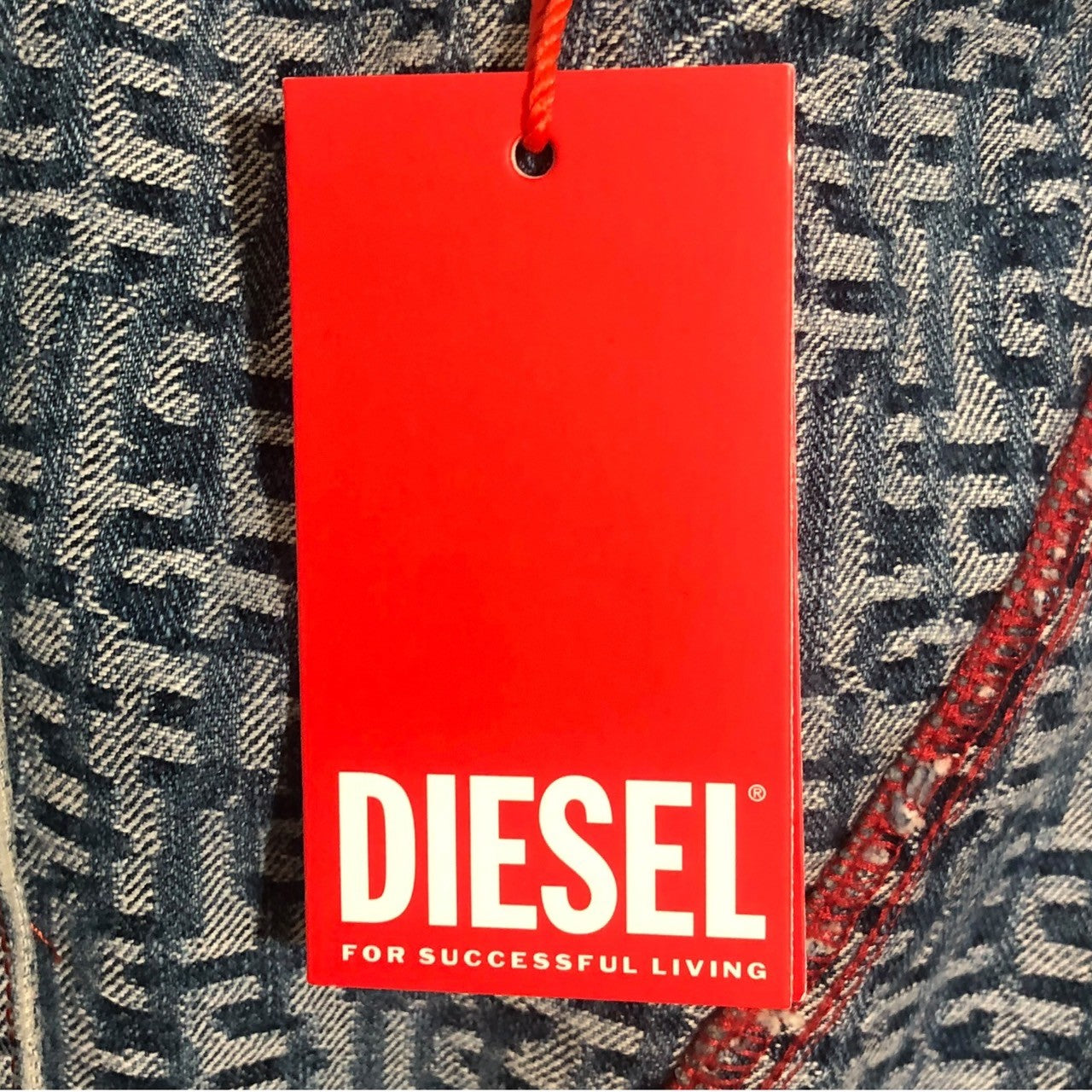 DIESEL(ディーゼル) 22SS De-Minty-Z-Fsb ミニ ドレス ワンピース モノグラム コーティング デニム ジャケット コート A0767809E48 S ライトインディゴ