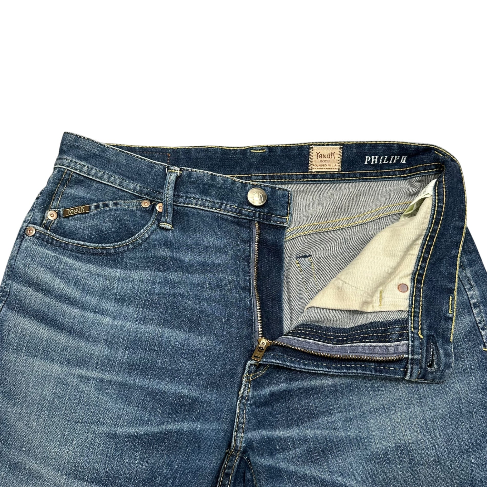 YANUK(ヤヌーク) PREMIUM II PHILIP フィリップ テーパード デニム パンツ 570251001 31 インディゴ ストレッチ ジーンズ