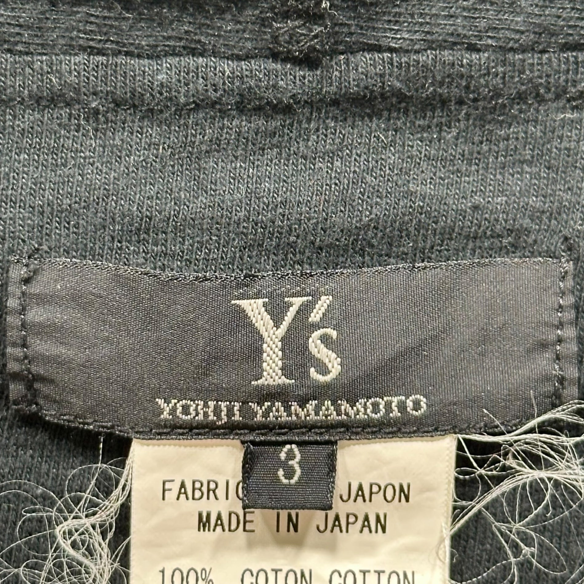 Y's(ワイズ) Modified short-sleeved cotton top 変形 半袖 コットン カットソー YS-T64-554 3(L程度) ブラック