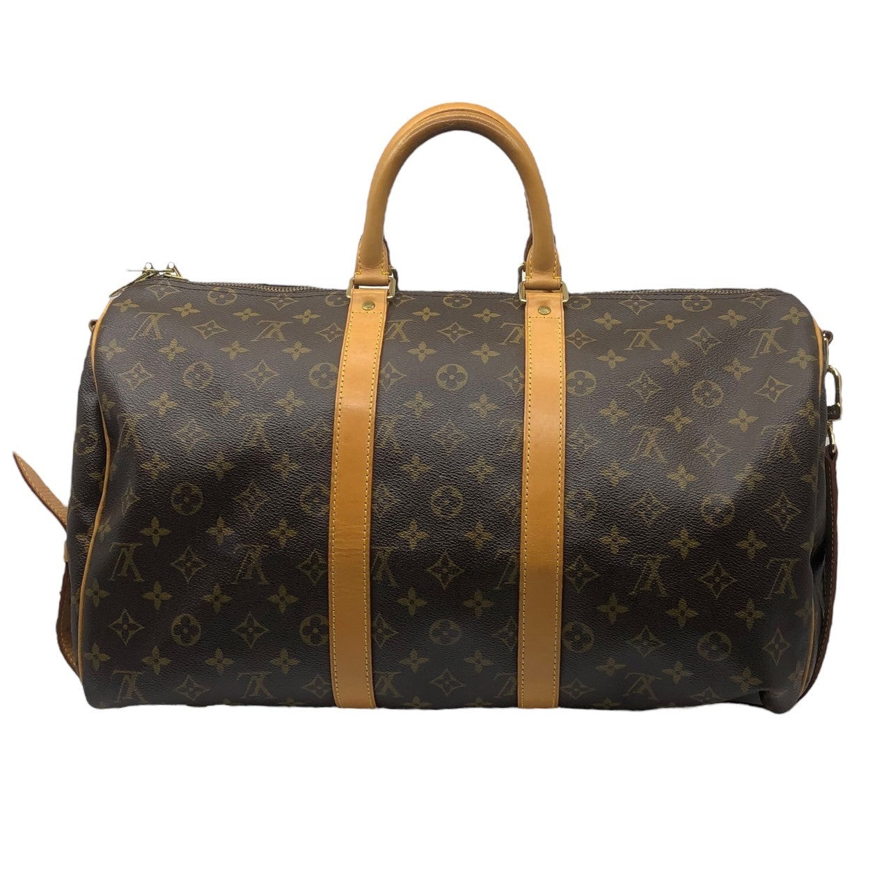 LOUIS VUITTON(ルイヴィトン) keepall45 キーポル 45 ボストンバッグ バンドリエール 旅行鞄 ストラップ 付き M41428 45 ブラウン モノグラム TH1907