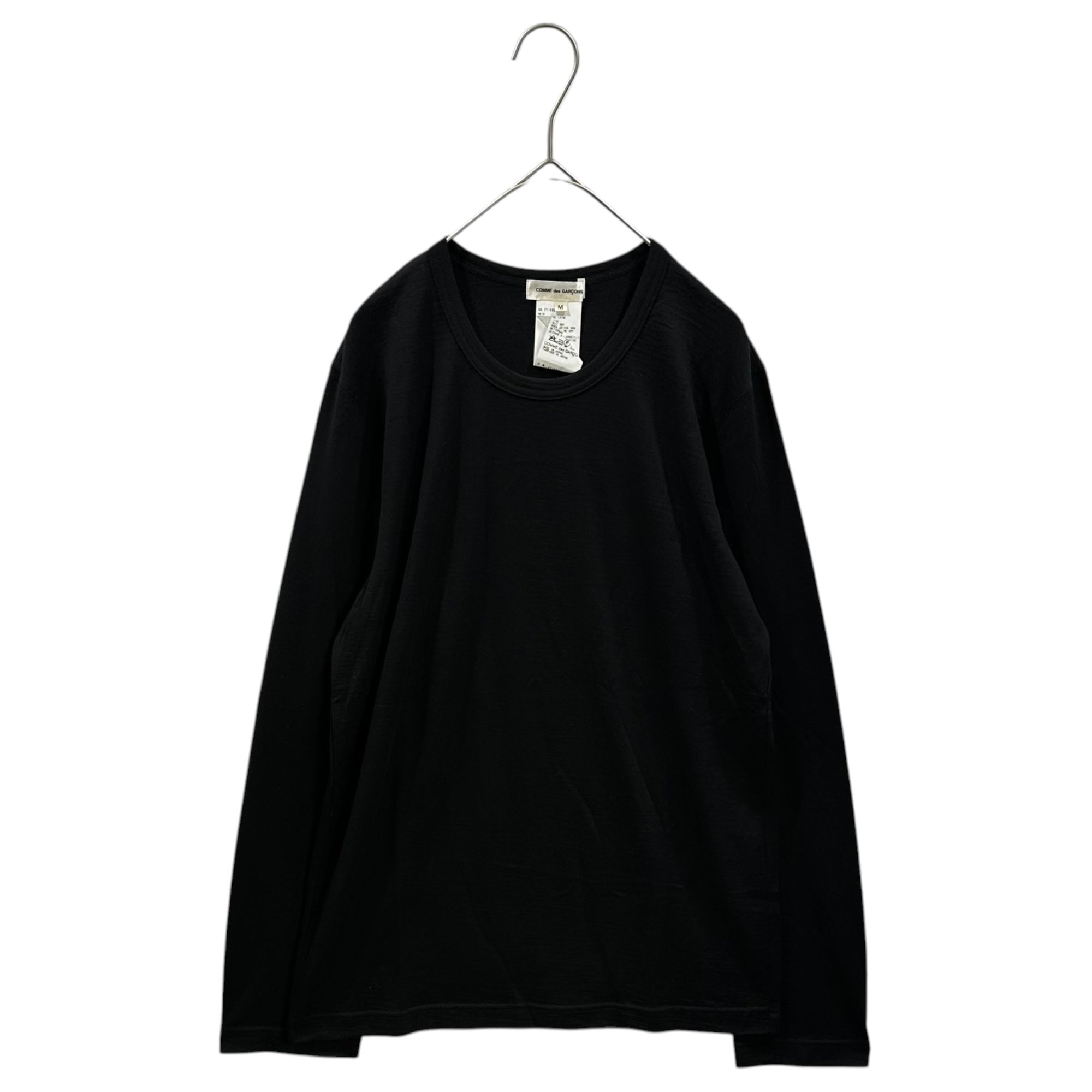 COMME des GARCONS(コムデギャルソン) 1998AW Wool L/S T-Shirt ウール 長袖 カットソー ET-03001M M ブラック AD1998 90's 90年代 ヴィンテージ