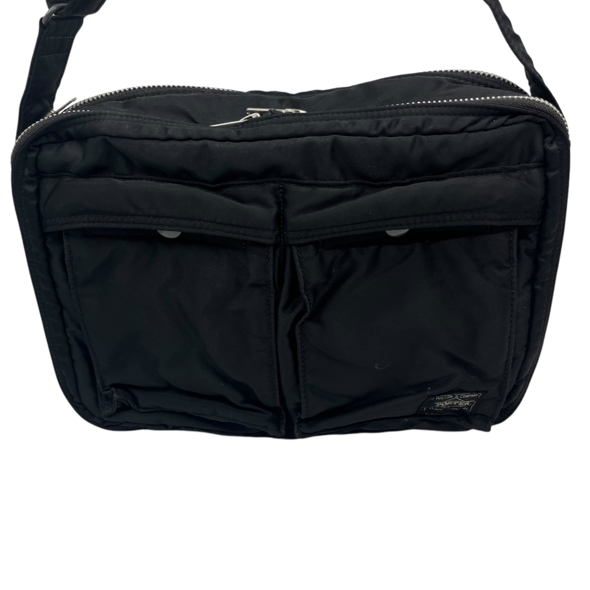 PORTER(ポーター) TANKER SHOULDER BAG(L) タンカー ショルダー バッグ 622-78810 L ブルー×ブラック ナイロン