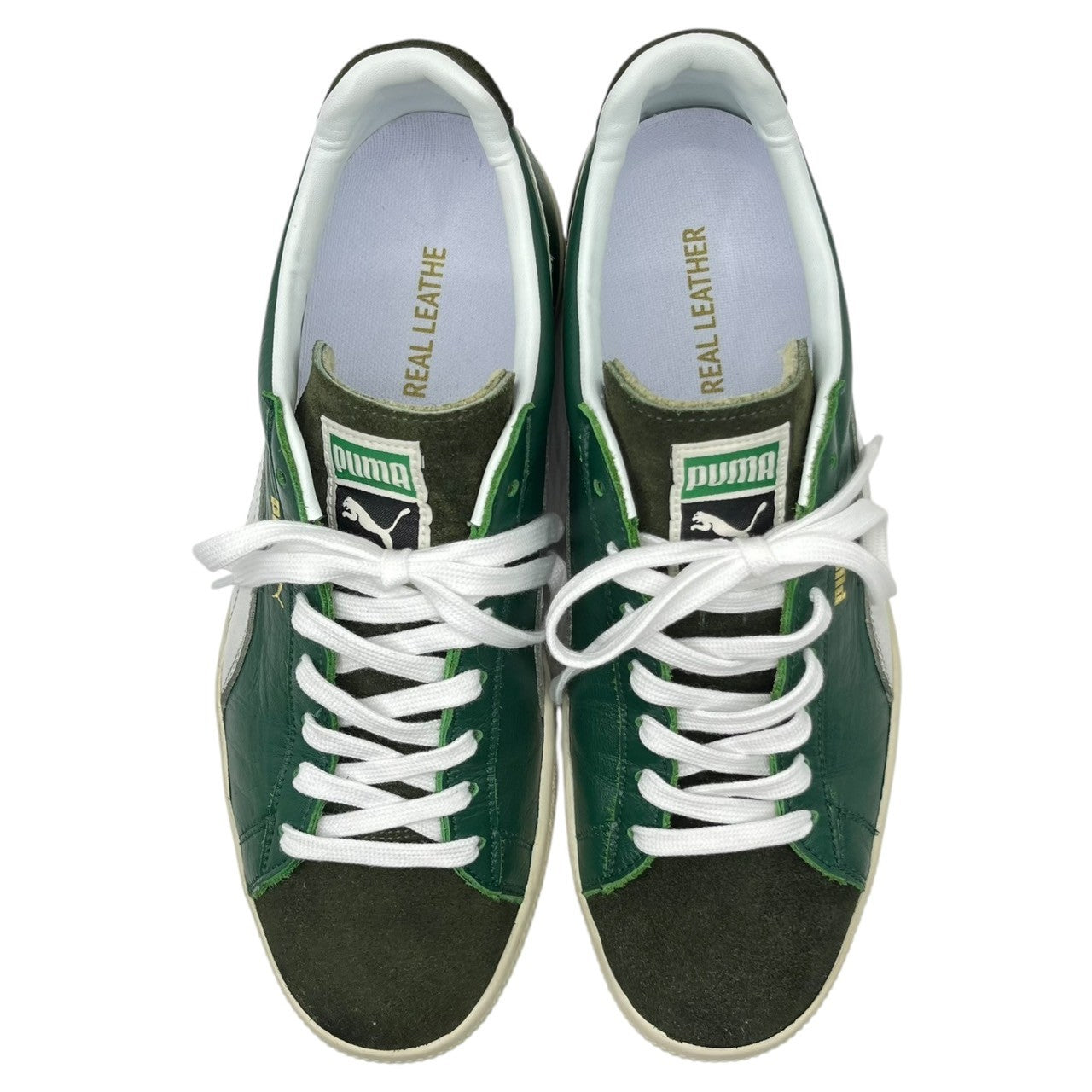 PUMA×ATMOS×SOMA(プーマ×アトモス×ソーマ) MADE IN JAPAN SUEDE VTG MIJ スウェード ローカット スニーカー 394682-01 26cm グリーン×ホワイト 箱付 コラボ