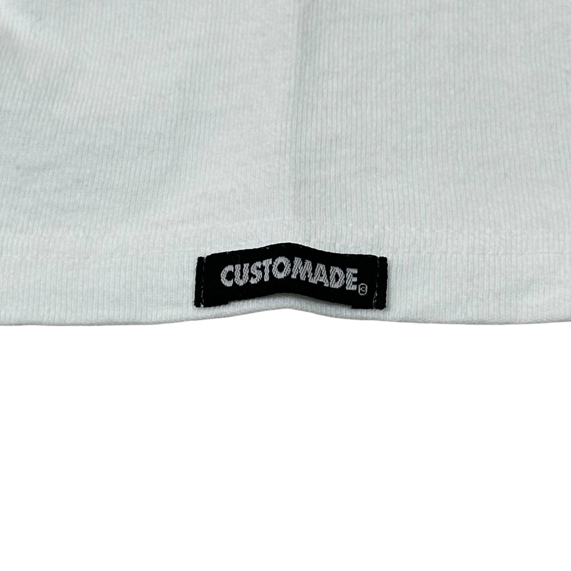 STUSSY(ステューシー) 00's USA made CUSTOMADE SUEKWON for STUSSY T-shirt カスタムメイド スークウォン ステューシー フォト プリント Tシャツ 表記無(M程度) ホワイト×グレー USA製 I LOVE NY