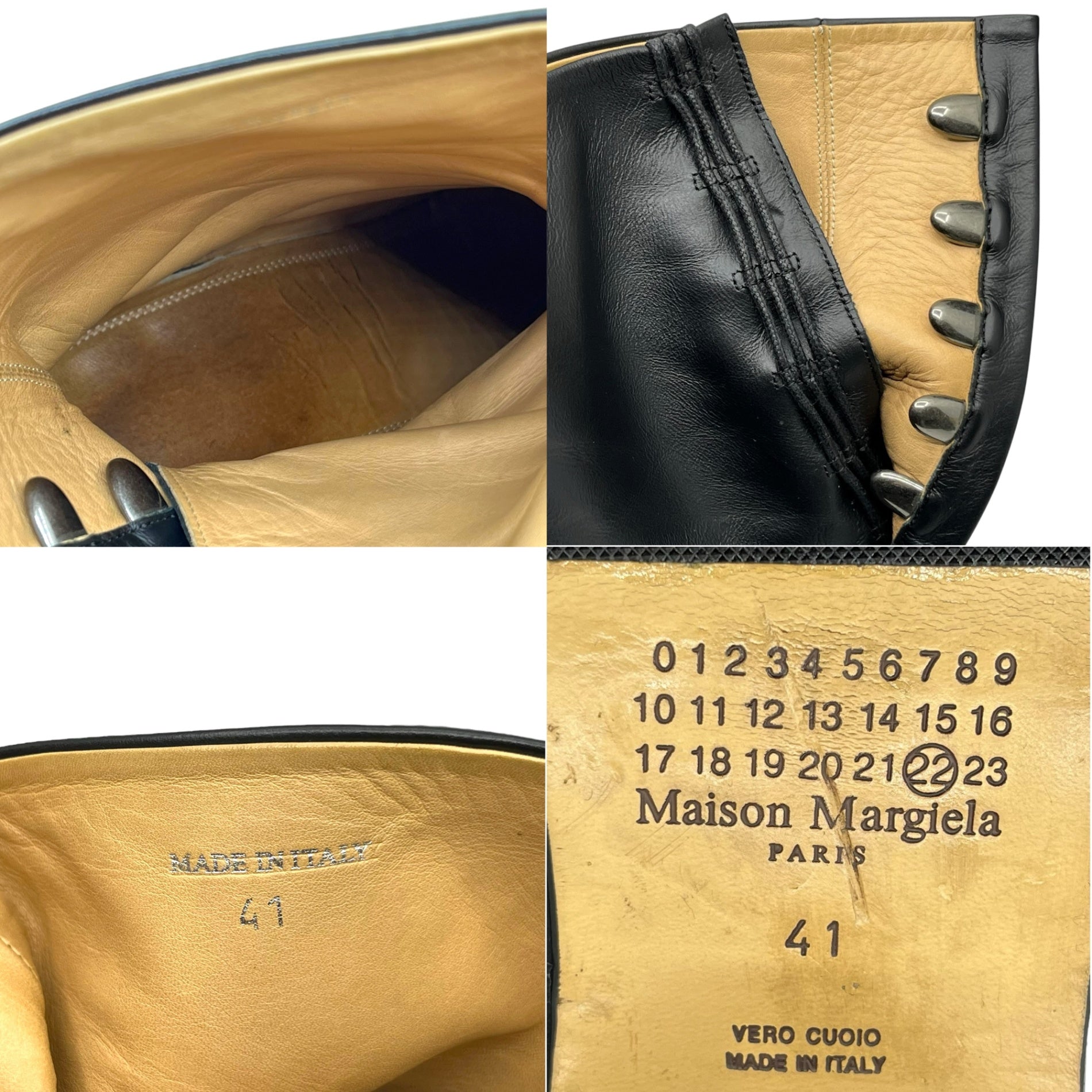 MAISON MARGIELA(メゾンマルジェラ) 21SS TABI BOOTS 足袋 ブーツ S57WU0132 41(26.5cm程度) ブラック レザー