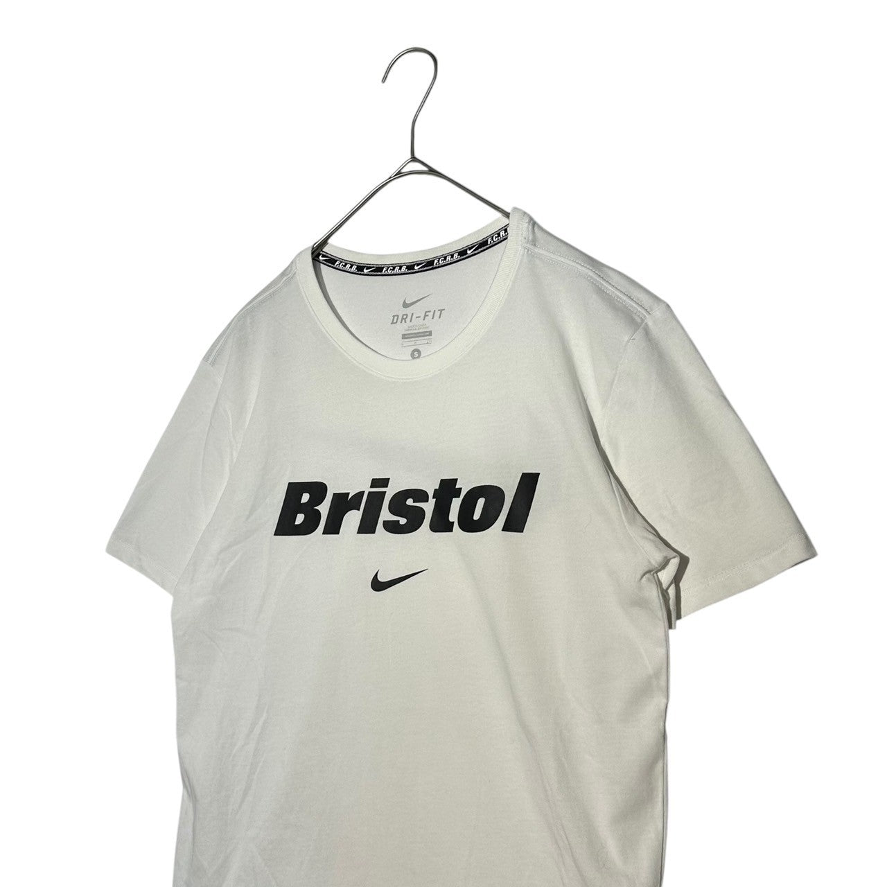 F.C.Real Bristol FCRB(エフシーレアルブリストル) LOGO S/S TEE ロゴ プリント 半袖 Tシャツ 823131-100 S ホワイト NIKE