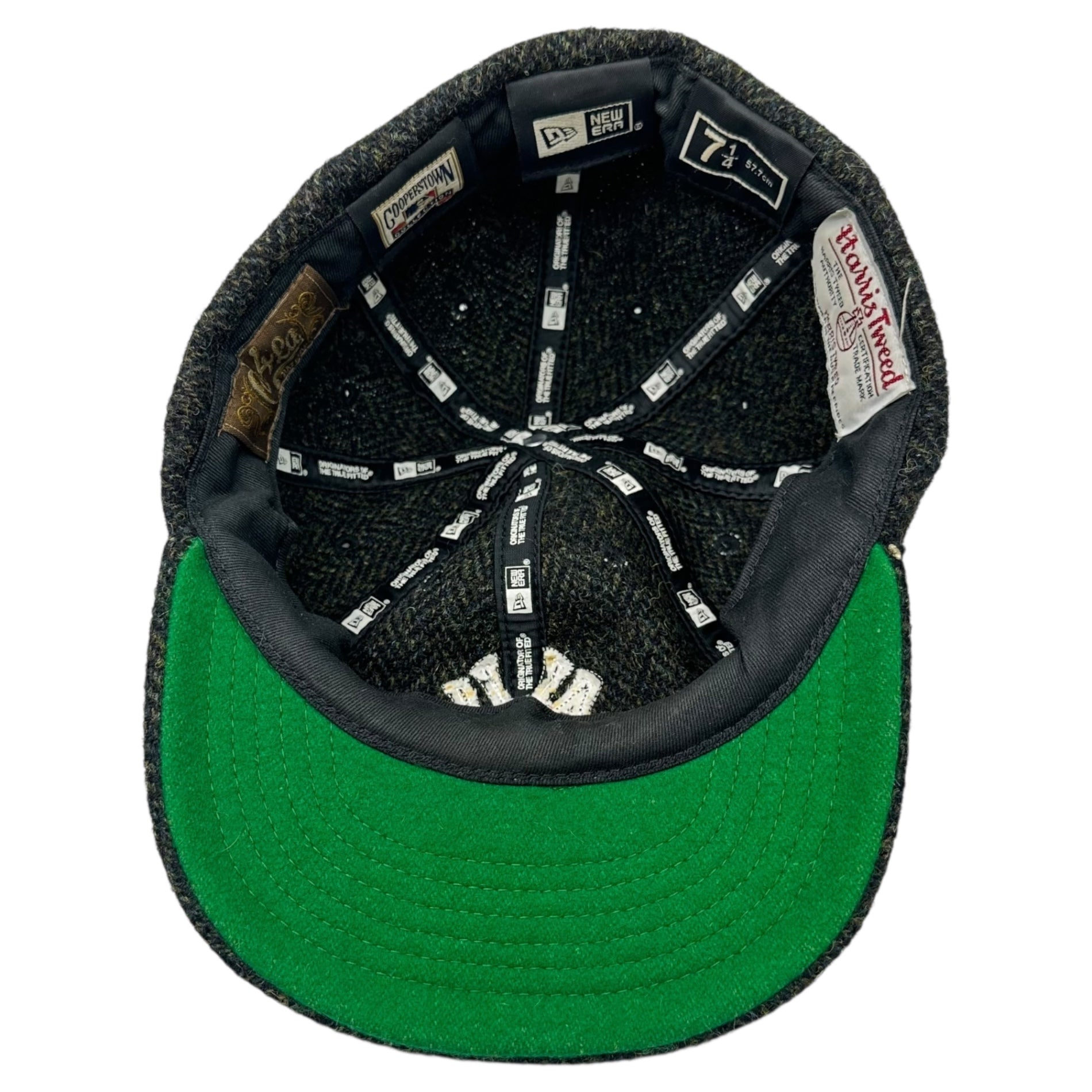 NEW ERA × COOPERSTOWN(ニューエラ × クーパーズタウン) Harris Tweed Wool New York Yankees 8 Panel Cap ハリスツイード ウール ニューヨークヤンキース 8パネル キャップ 7 1/4(57.7cm) ダークグリーン