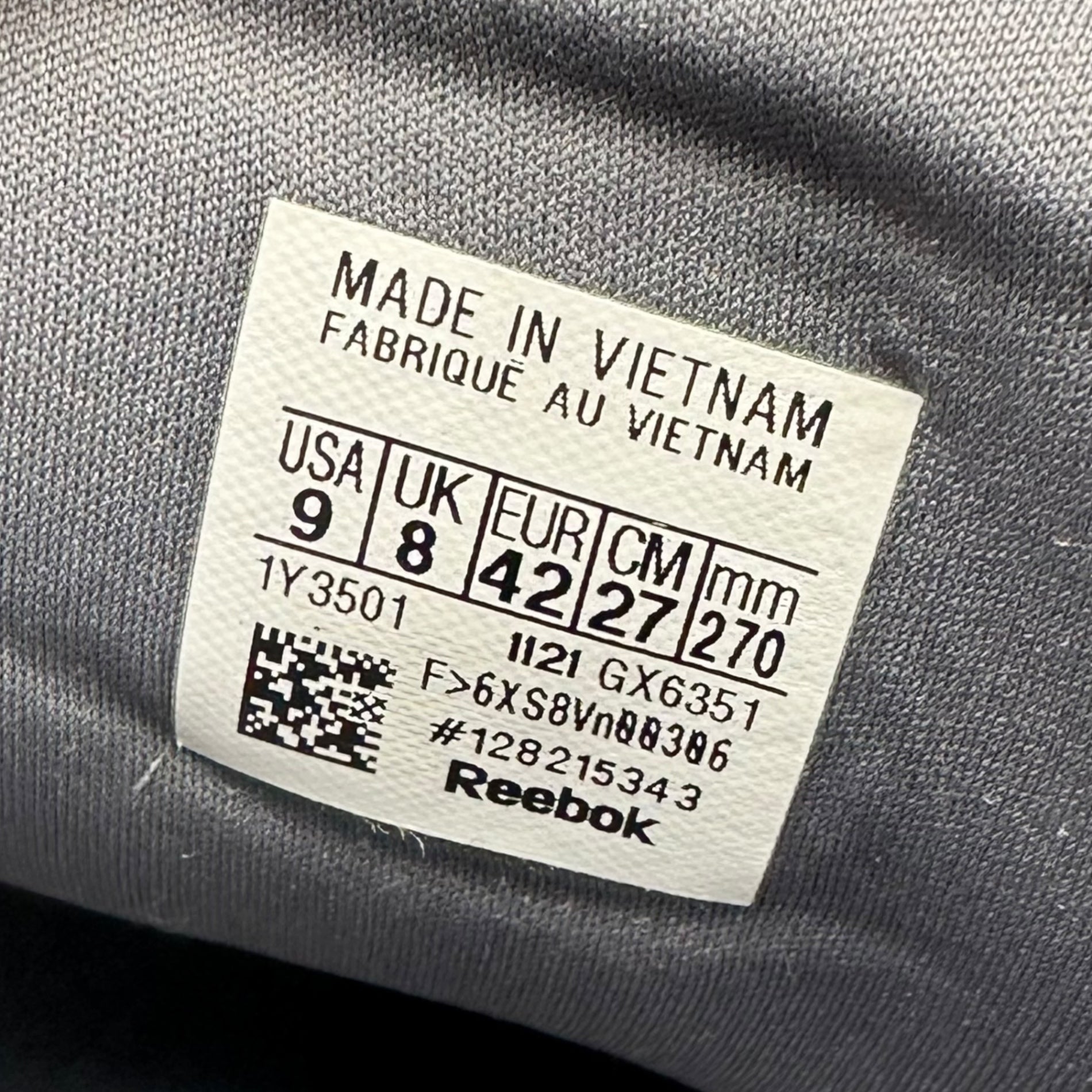 Reebok(リーボック) INSTAPUMP FURY OG インスタ ポンプ ヒューリー GX6351-270 27cm グレー