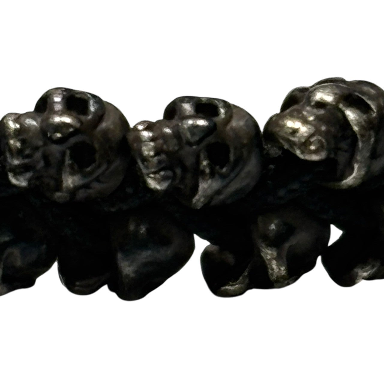 M COHEN(エムコーヘン) Brass skull bracelet 真鍮 スカル ブレスレット ブラック