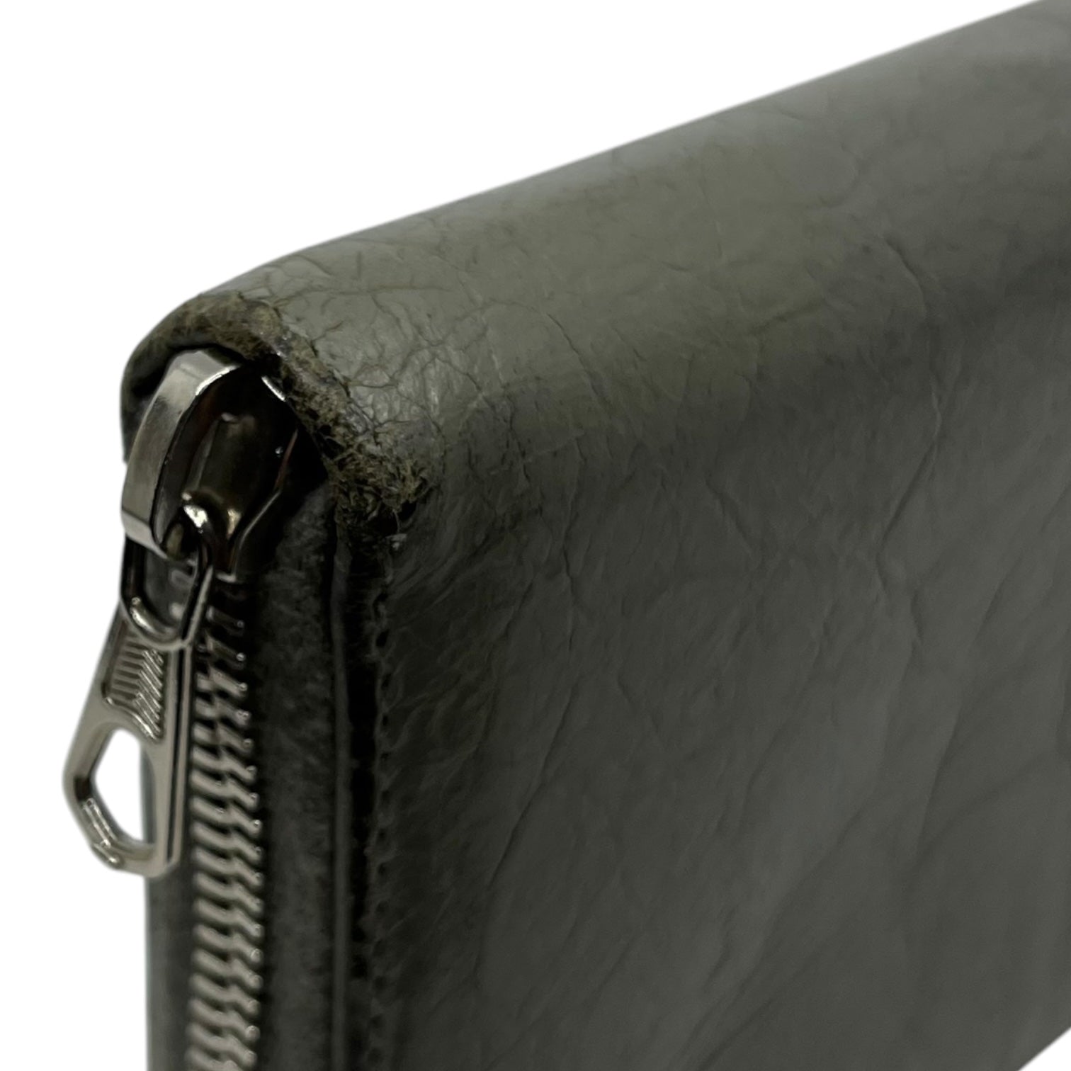 BALENCIAGA(バレンシアガ) round zip long wallet ラウンドジップ 長財布 グレー