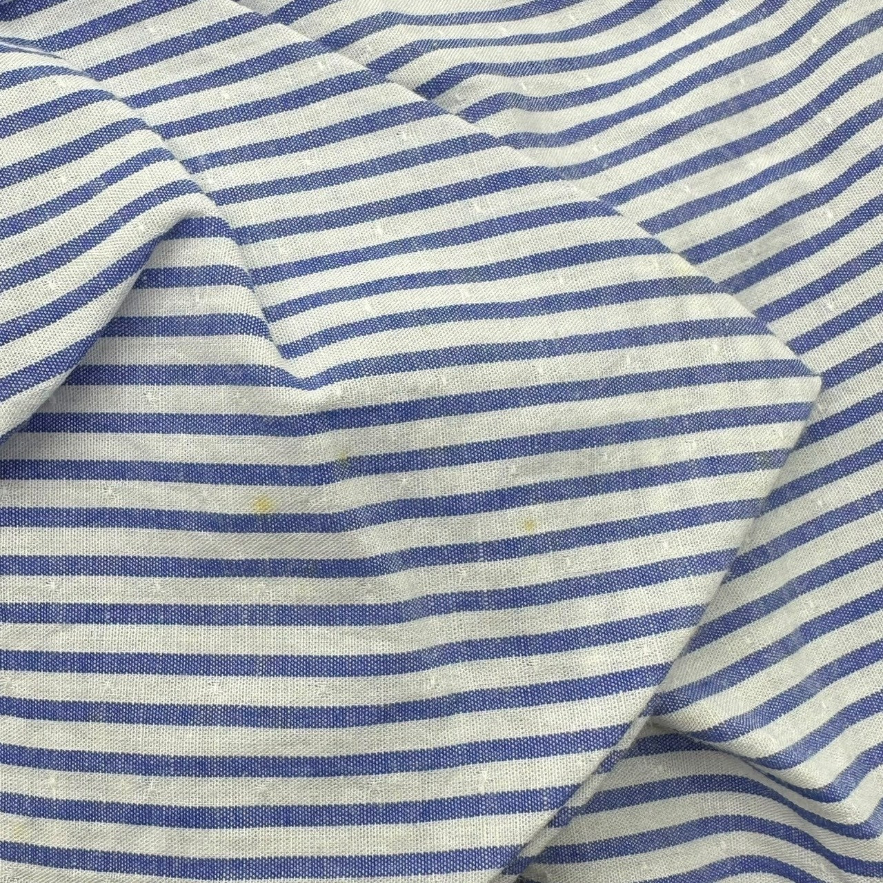 tricot COMME des GARCONS(トリココムデギャルソン) 13AW Front Ribbon Design L/S Striped Blouse フロント リボン デザイン L/S ストライプ ブラウス TL-B022 M ホワイト×ブルー AD2013