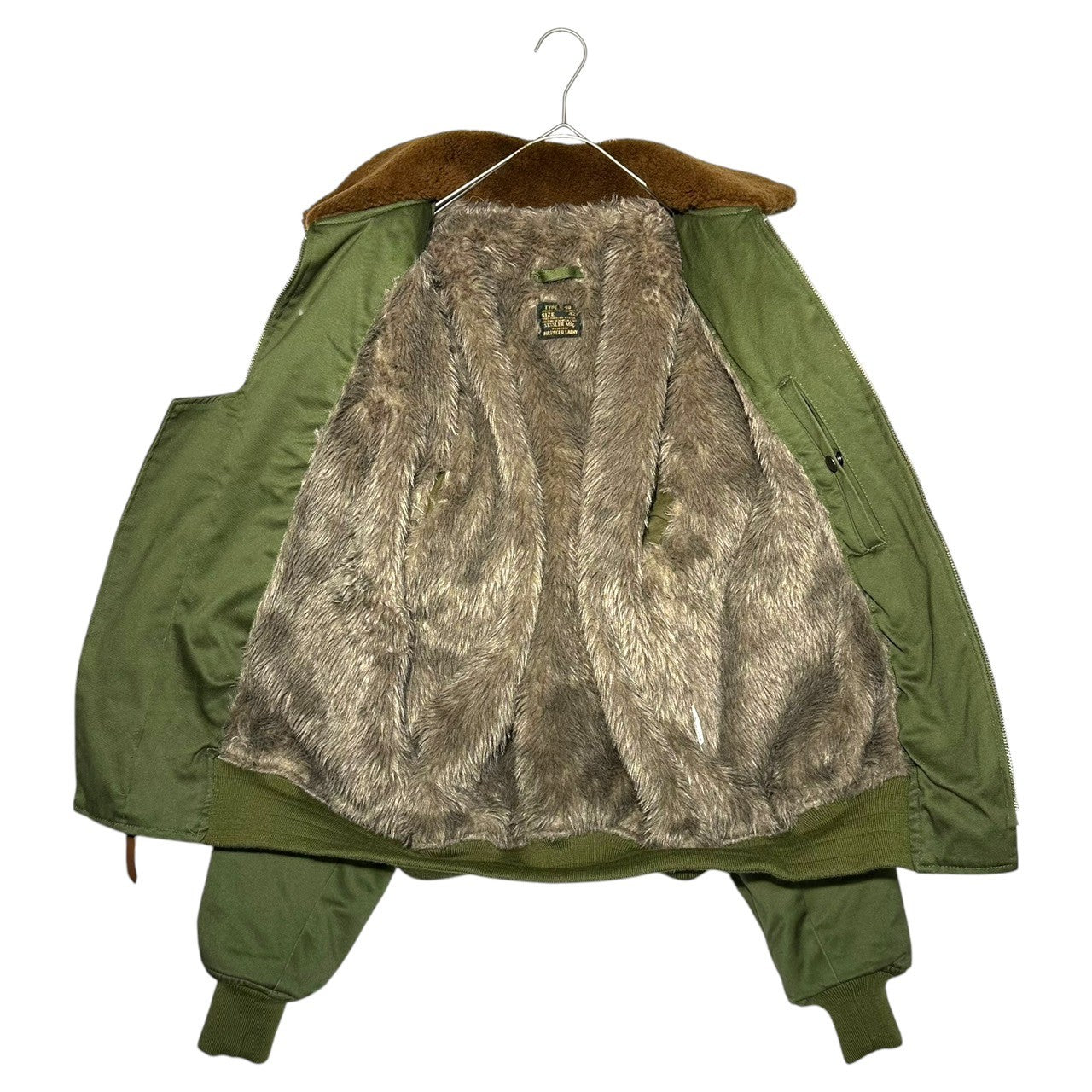 SESSLER MFG(セスラー) TYPE B-10 FLIGHT JACKET フライト ジャケット 8300-470716 42(L程度) オリーブ ミリタリー ボア ワッペン