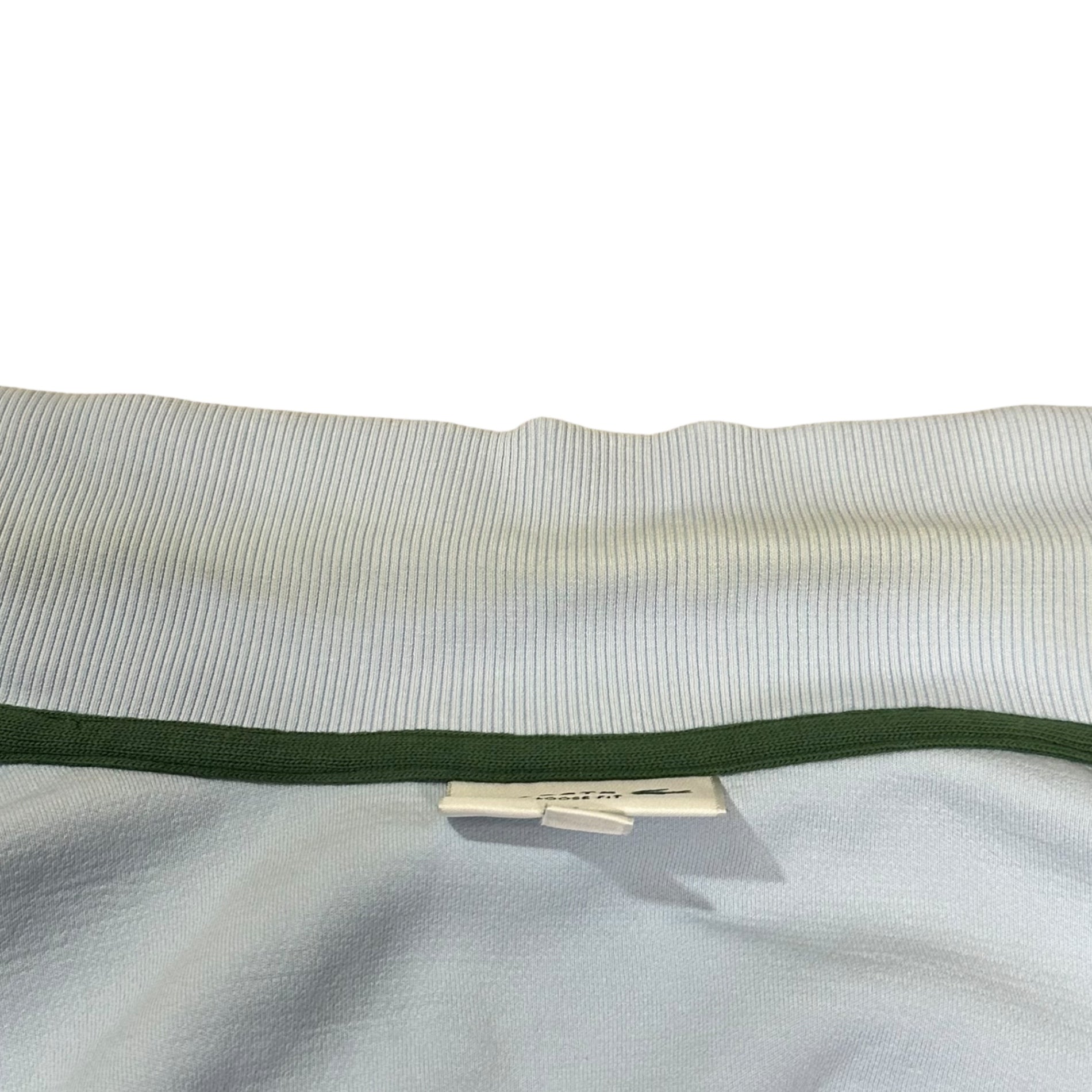 LACOSTE(ラコステ) Logo Track Jacket ロゴ 鹿の子 トラック ジャケット SH6417 US L スカイブルー 鹿の子ジップニット カーディガン ジャージ